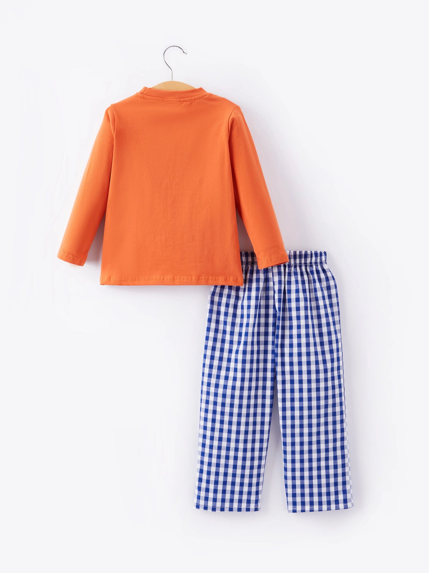Boys Thanksgiving Smocking Embroidered Plaid Outfit Set Rylee Faith Designs Everetts Place: Online Boutique