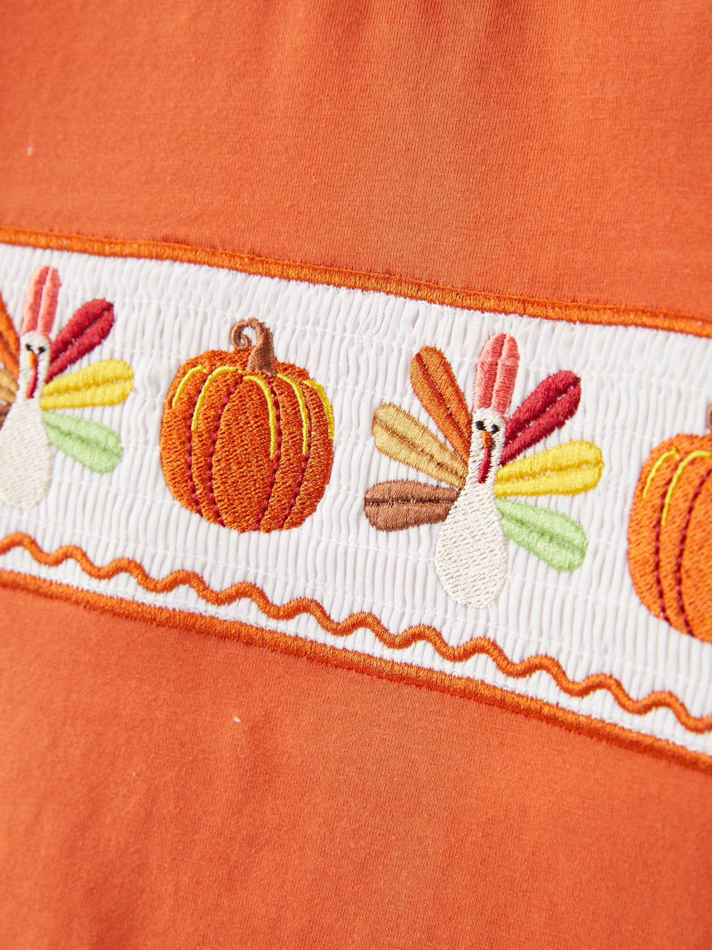 Boys Thanksgiving Smocking Embroidered Plaid Outfit Set Rylee Faith Designs Everetts Place: Online Boutique