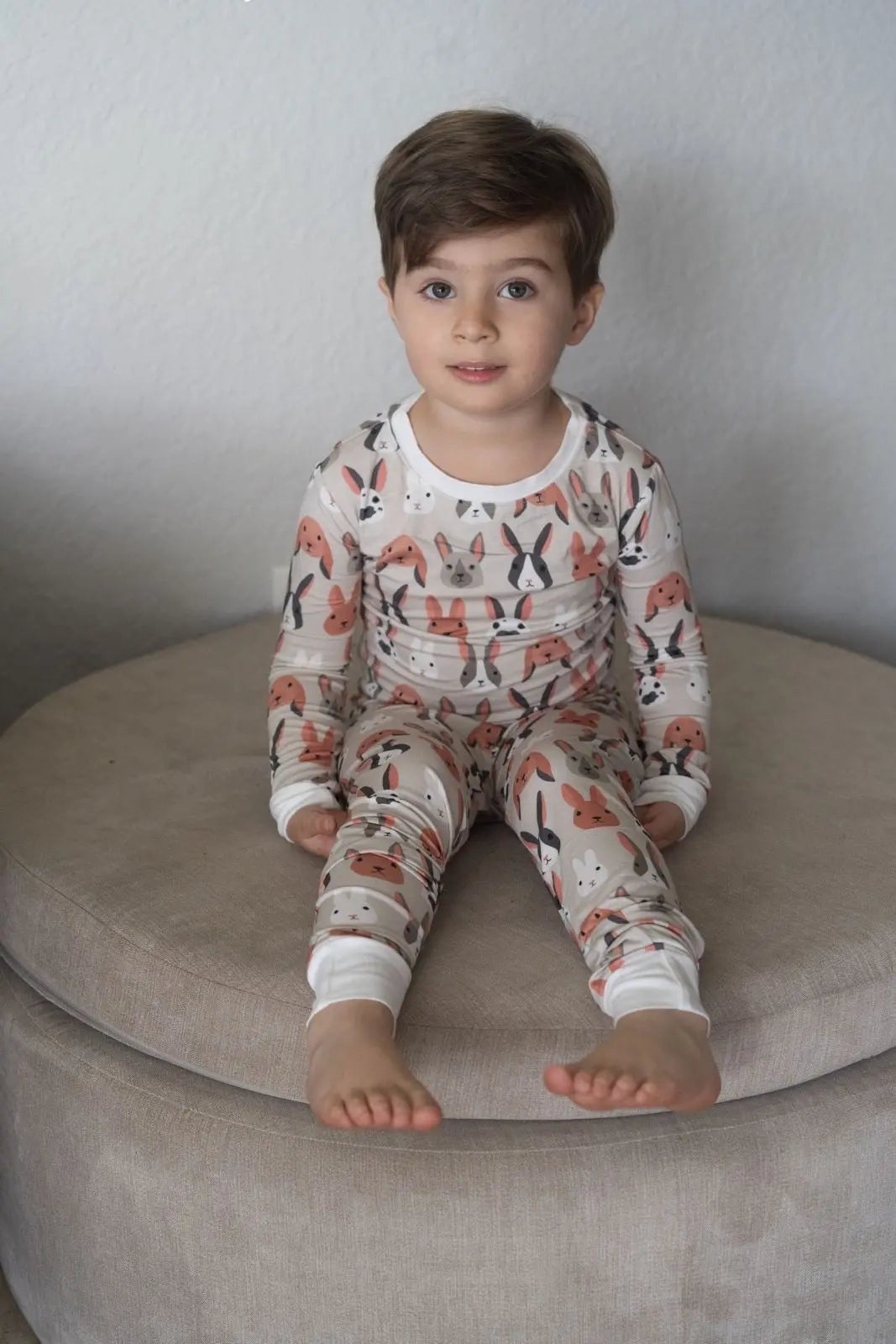 Dreamlet Bunny Crew Two Piece Set Dreamlet Bamboo Viscose Spandex - Apparel & Accessories > Clothing > Baby & Toddler Clothing > Baby & Toddler Sleepwear Two Piece PJs