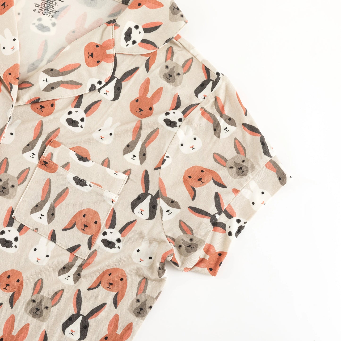 Bunny Crew Womens Short Sleeve Pajama Set Bamboo Viscose Dreamlet Everetts Place: Online Boutique