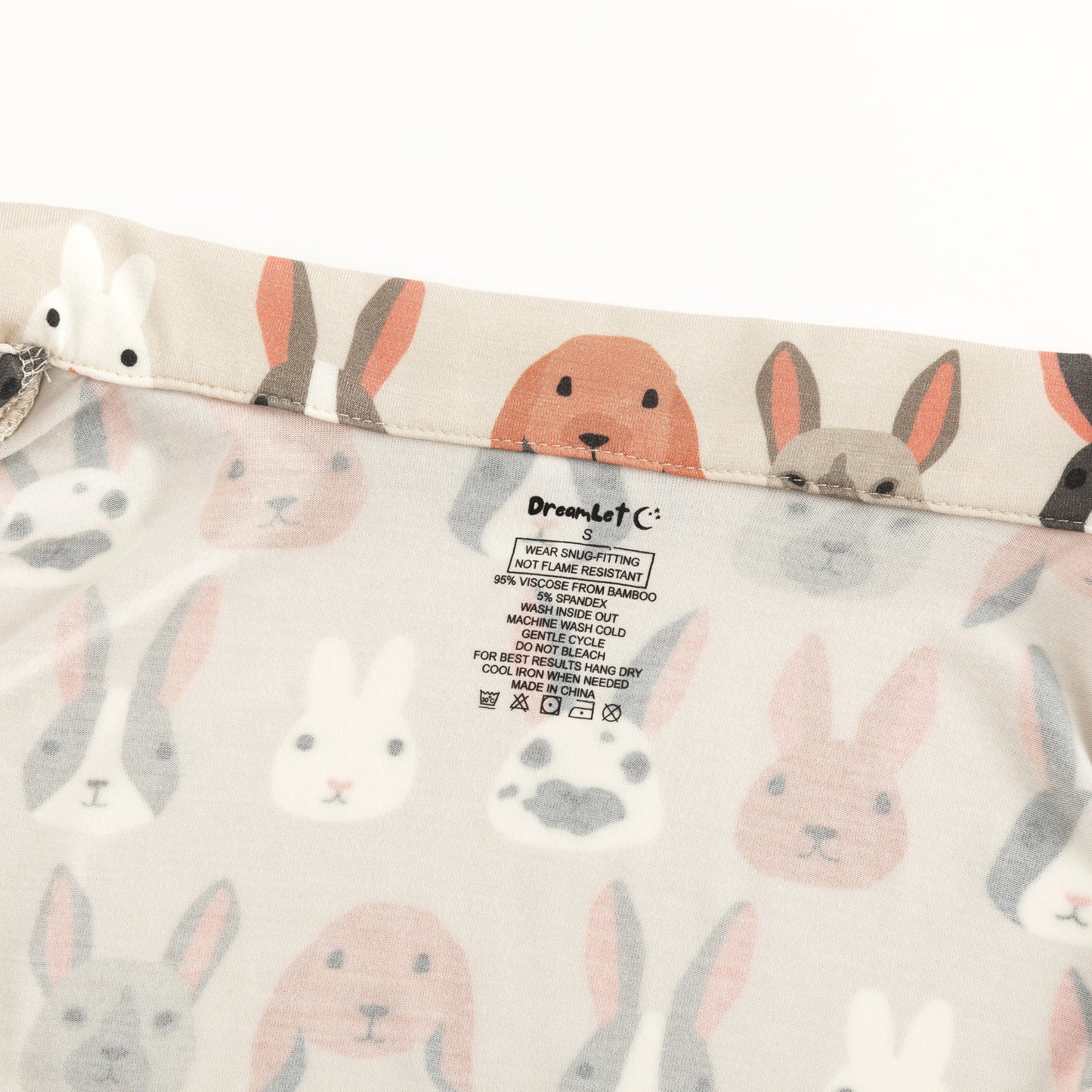 Bunny Crew Womens Short Sleeve Pajama Set Bamboo Viscose Dreamlet Everetts Place: Online Boutique