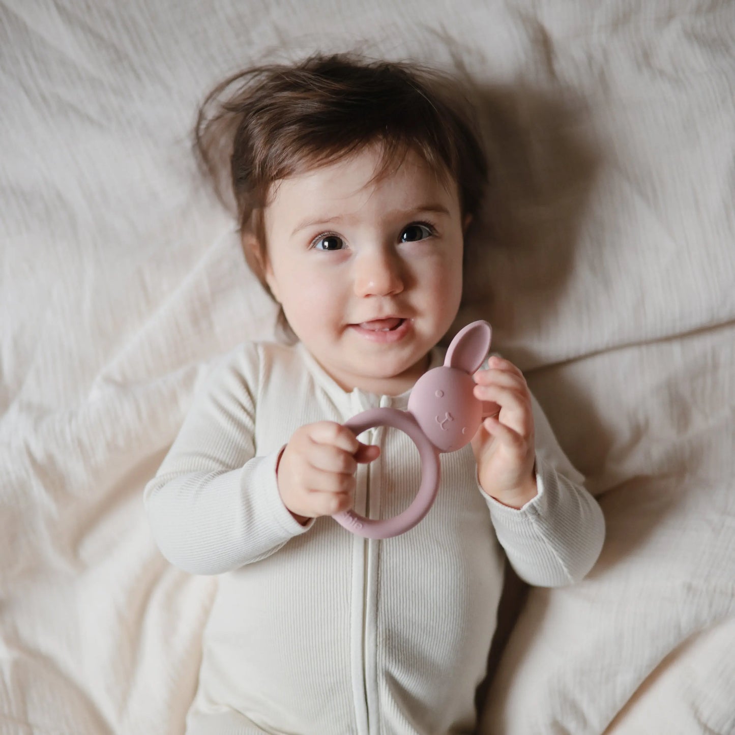 Bunny Teether Made from Non Toxic Food Grade Silicone Mushie Everetts Place: Online Boutique
