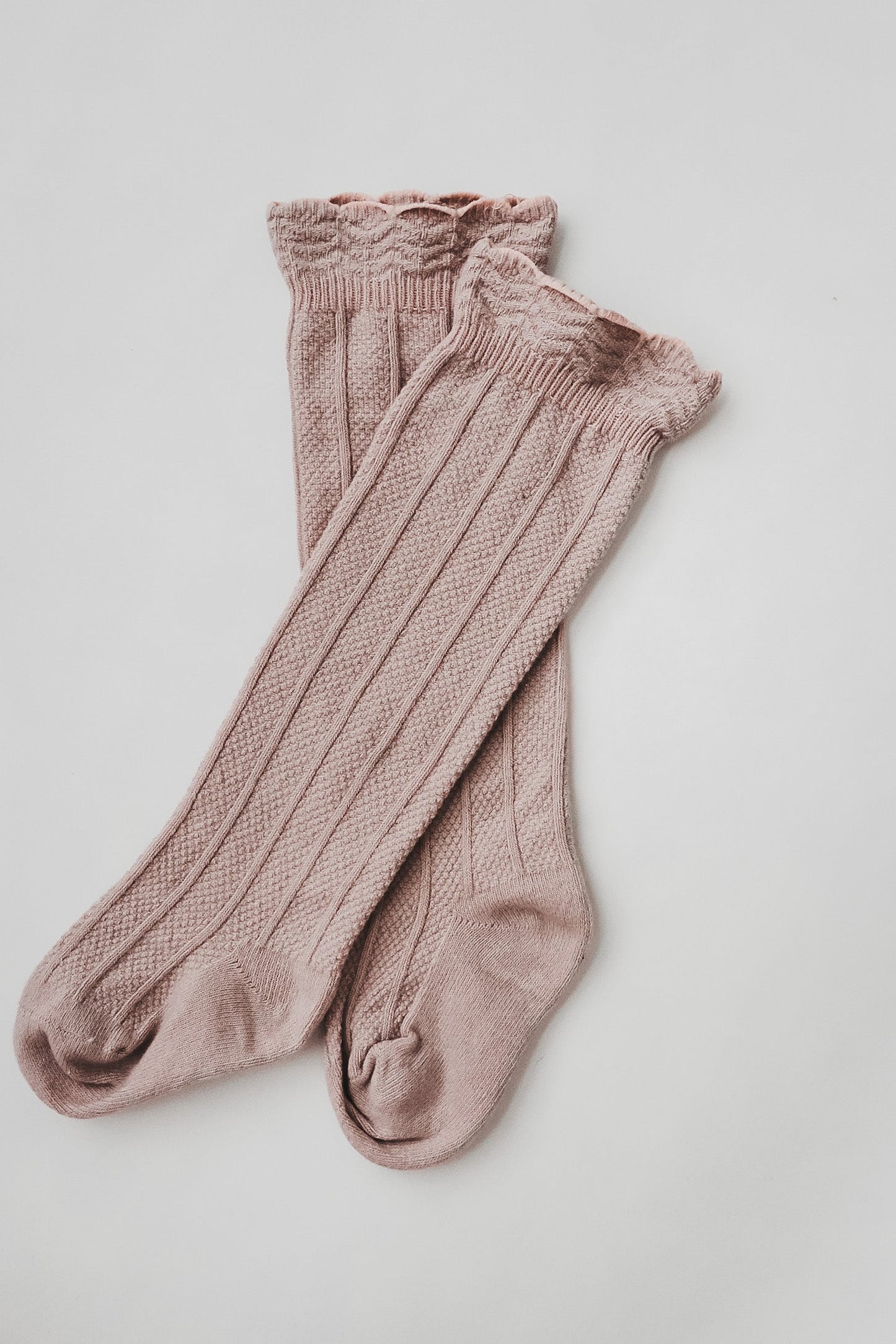 Ruffle Cotton Knee High Socks Five Pack Little Mae Co Little Mae & Co Everetts Place: Online Boutique