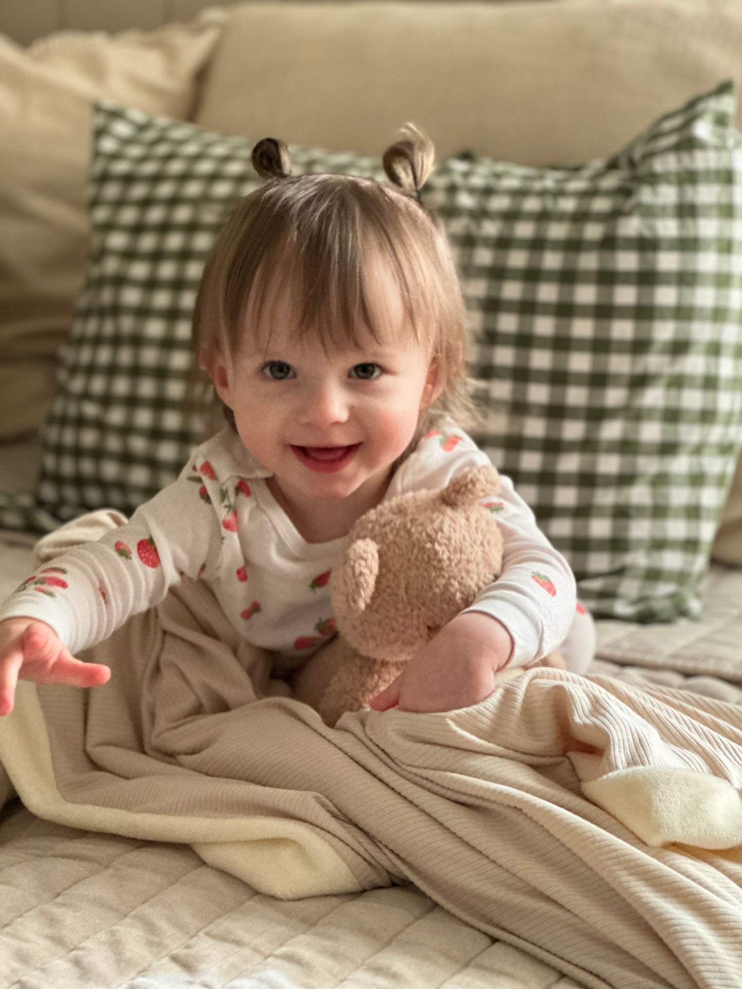 Oat Ribbed Toddler Blanket Cozy Crib and Stroller Essential Little Mae & Co Everetts Place: Online Boutique