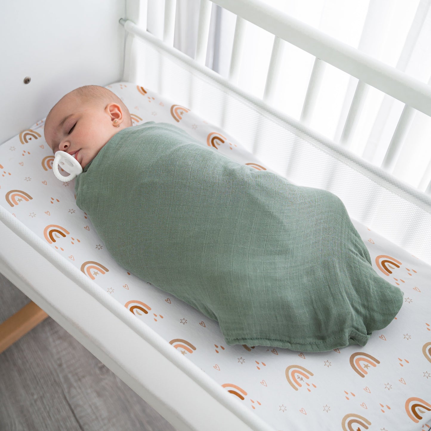 Muslin Swaddle Blankets Wine Neptune Fern Caramel 4 Pack Comfy Cubs Everetts Place: Online Boutique