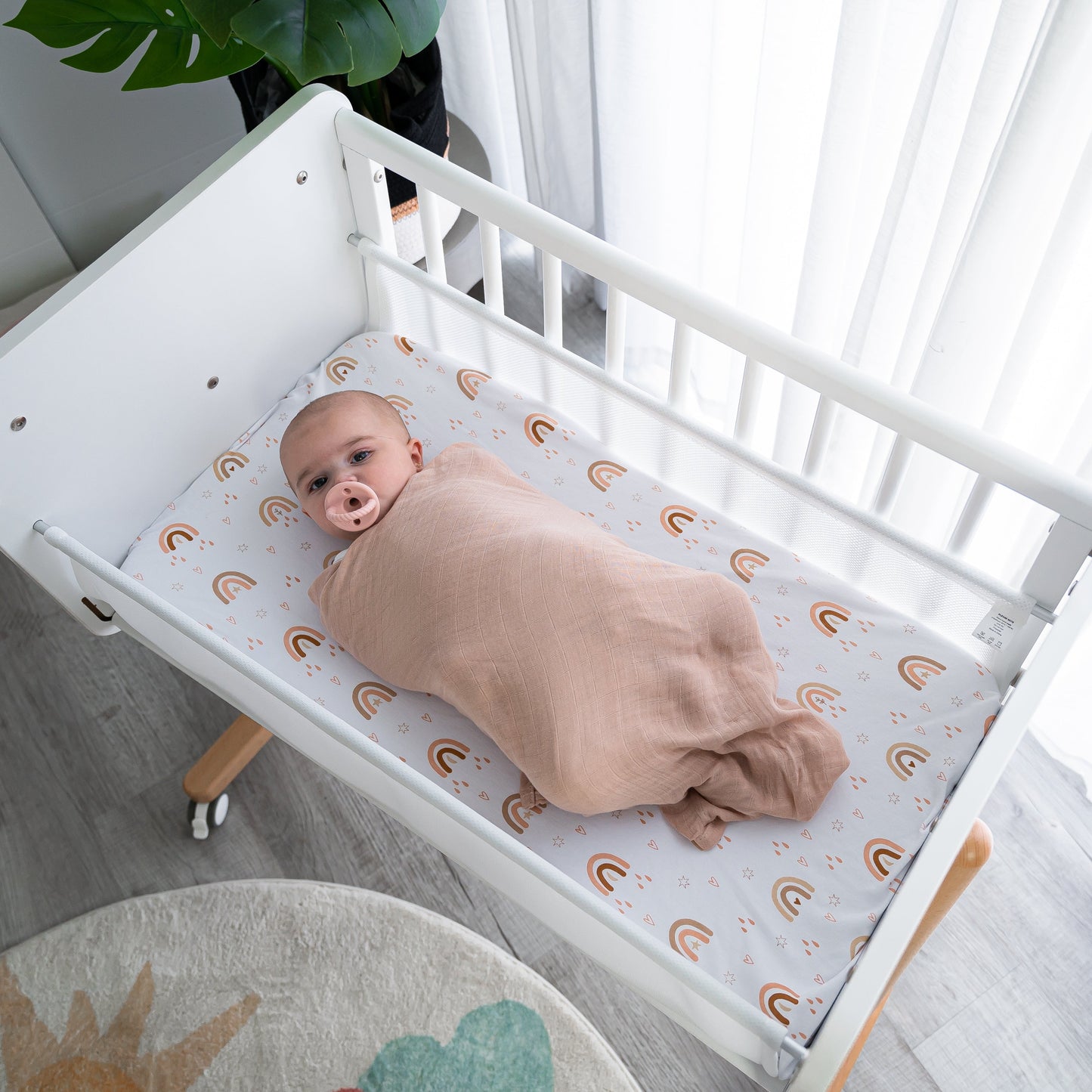 Muslin Swaddle Blankets 4 Pack Pacific Cedar Sage Blush Comfy Cubs Everetts Place: Online Boutique