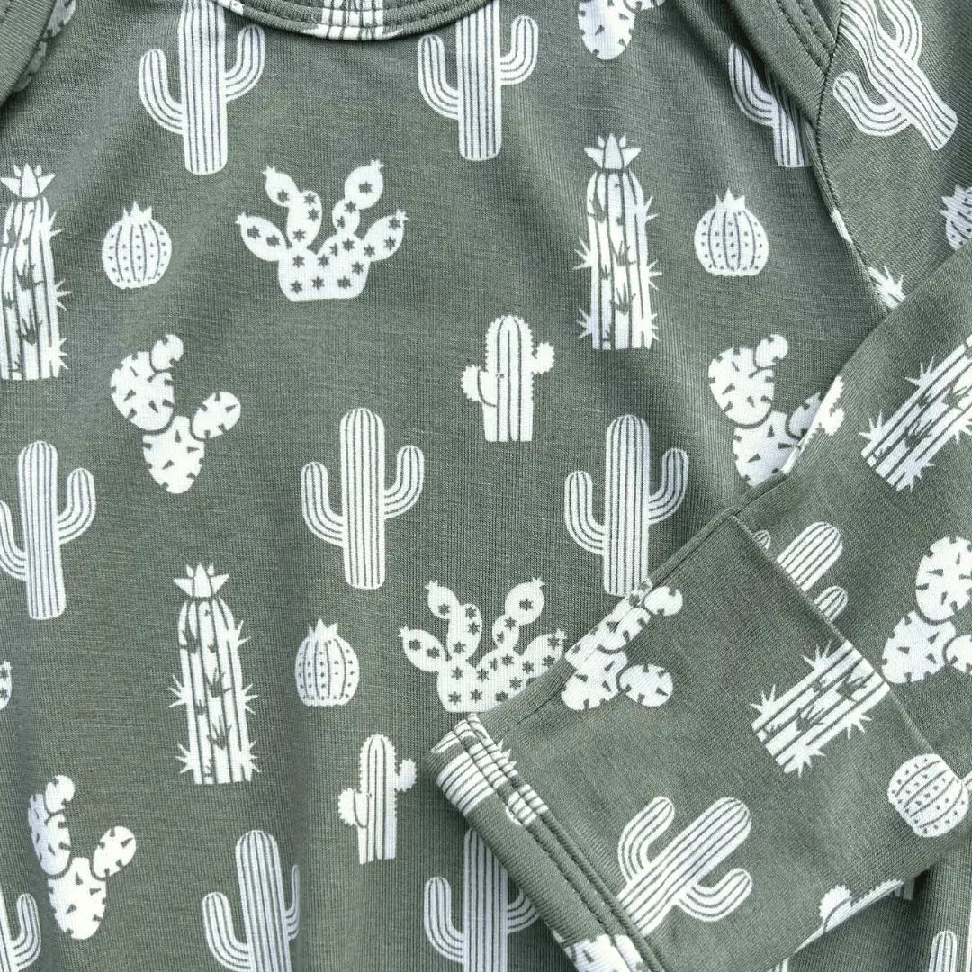 Cactus Newborn Bamboo Gown Soft Comfortable Gender Neutral Gift Set Kolorful Everetts Place: Online Boutique