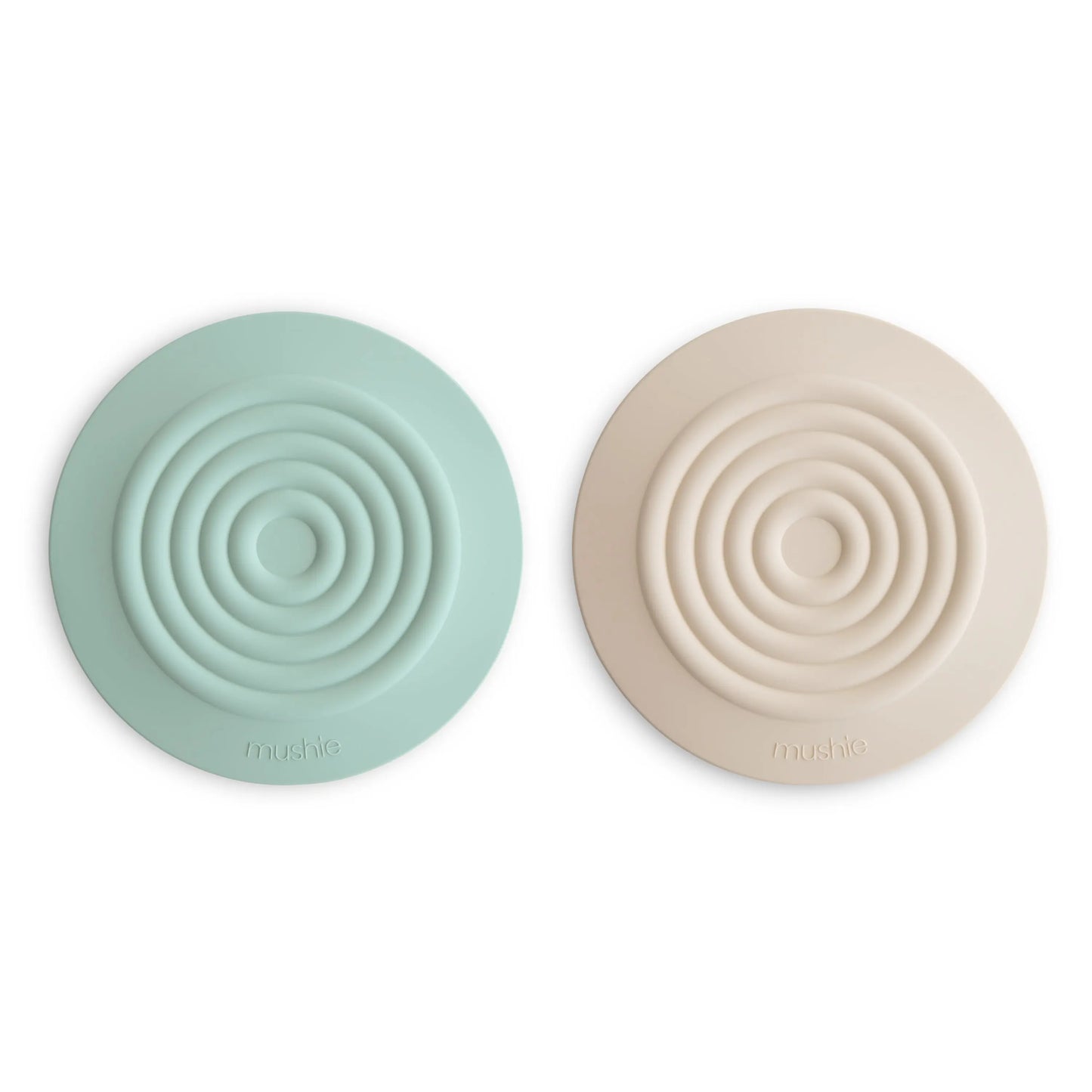 Silicone Bathtub Drain Stopper Set of 2 Flexible Water Seal Covers Mushie