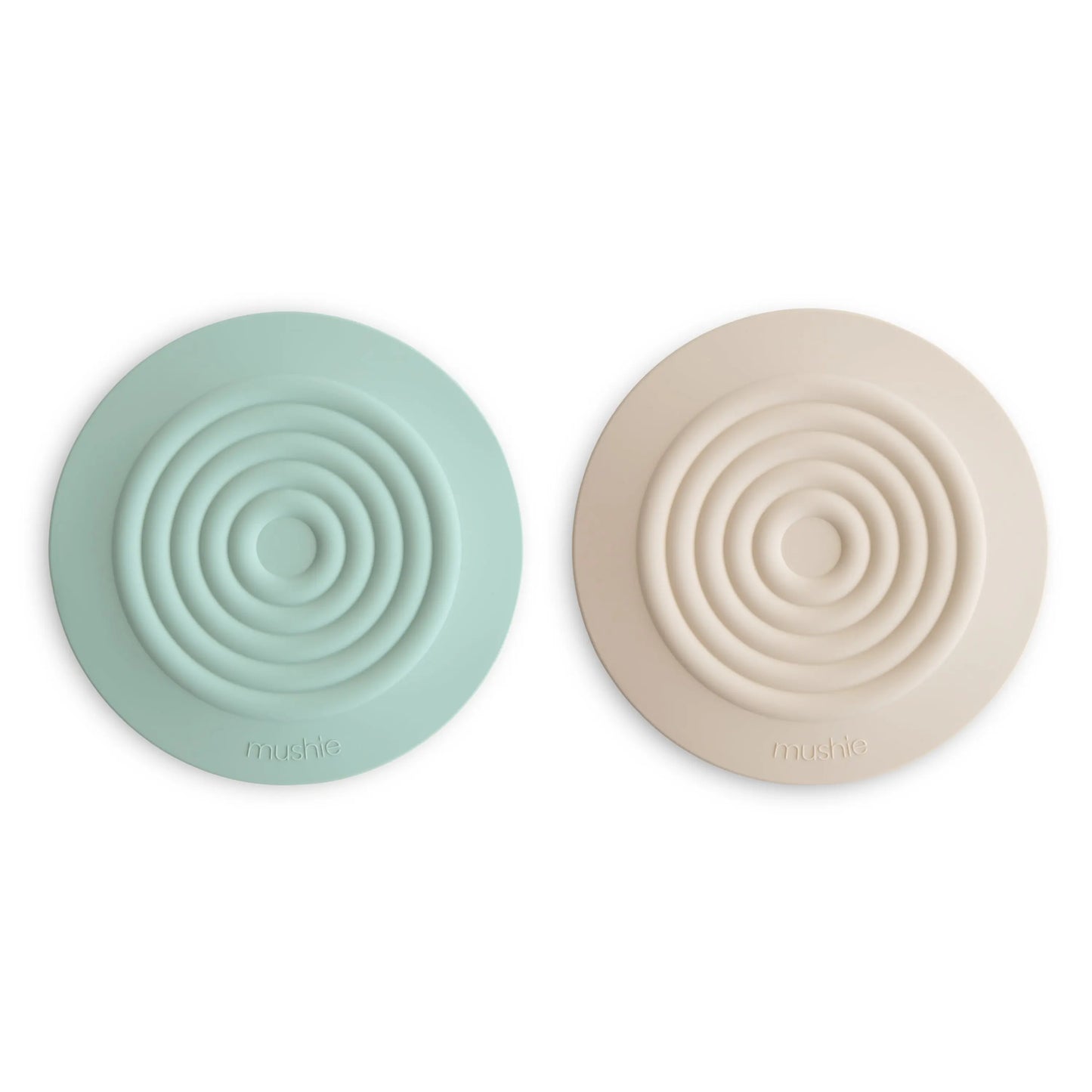 Silicone Bathtub Drain Stopper Set of 2 Flexible Water Seal Covers Mushie