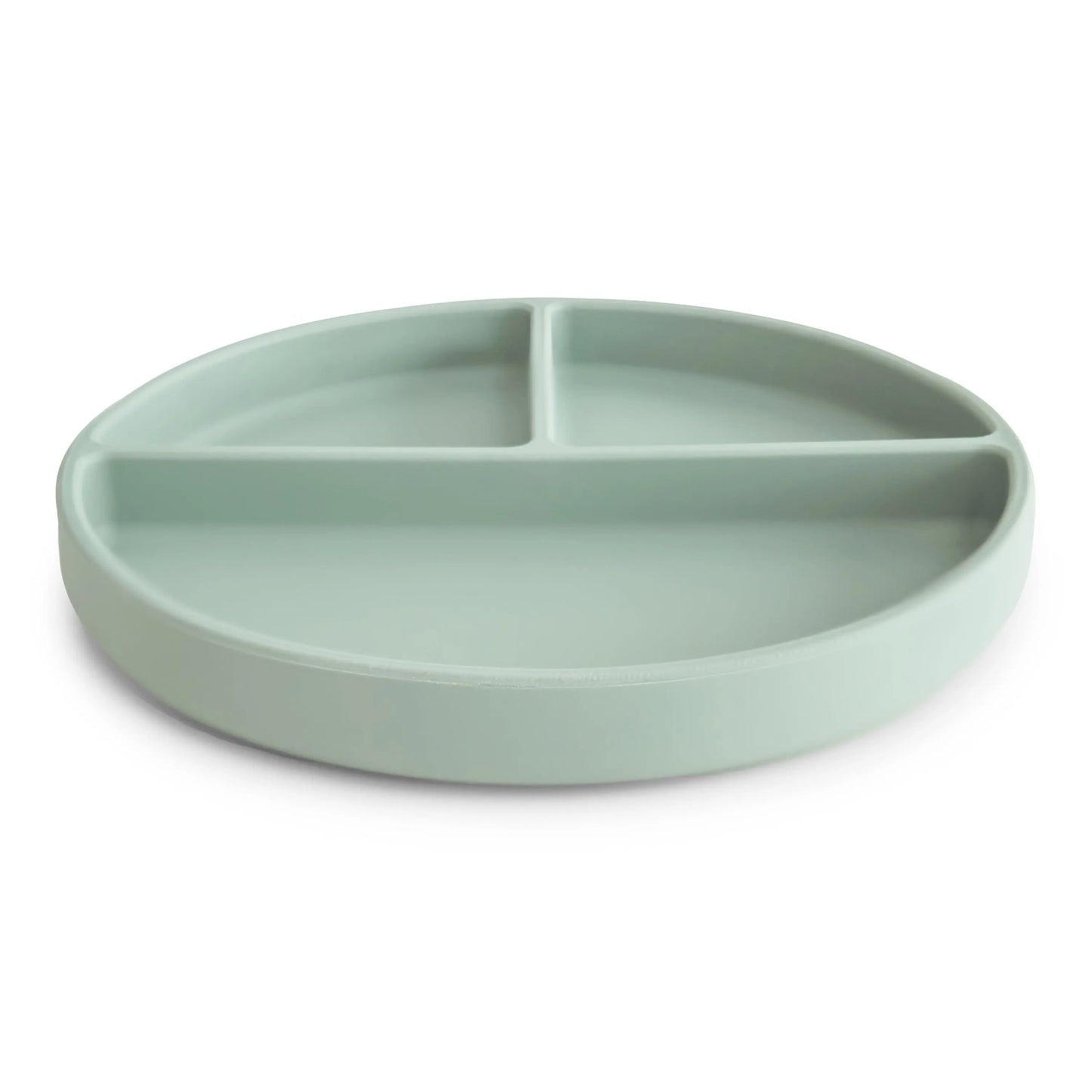Silicone Suction Plate for Babies Food Grade Safe Design Minimizes Spills Mushie