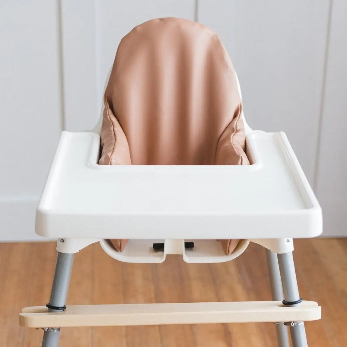 Little Joy Co. Camel Vegan Leather Cushion Cover Wipeable for IKEA Antilop - Furniture > Baby & Toddler Furniture > High Chair & Booster Seat Accessories