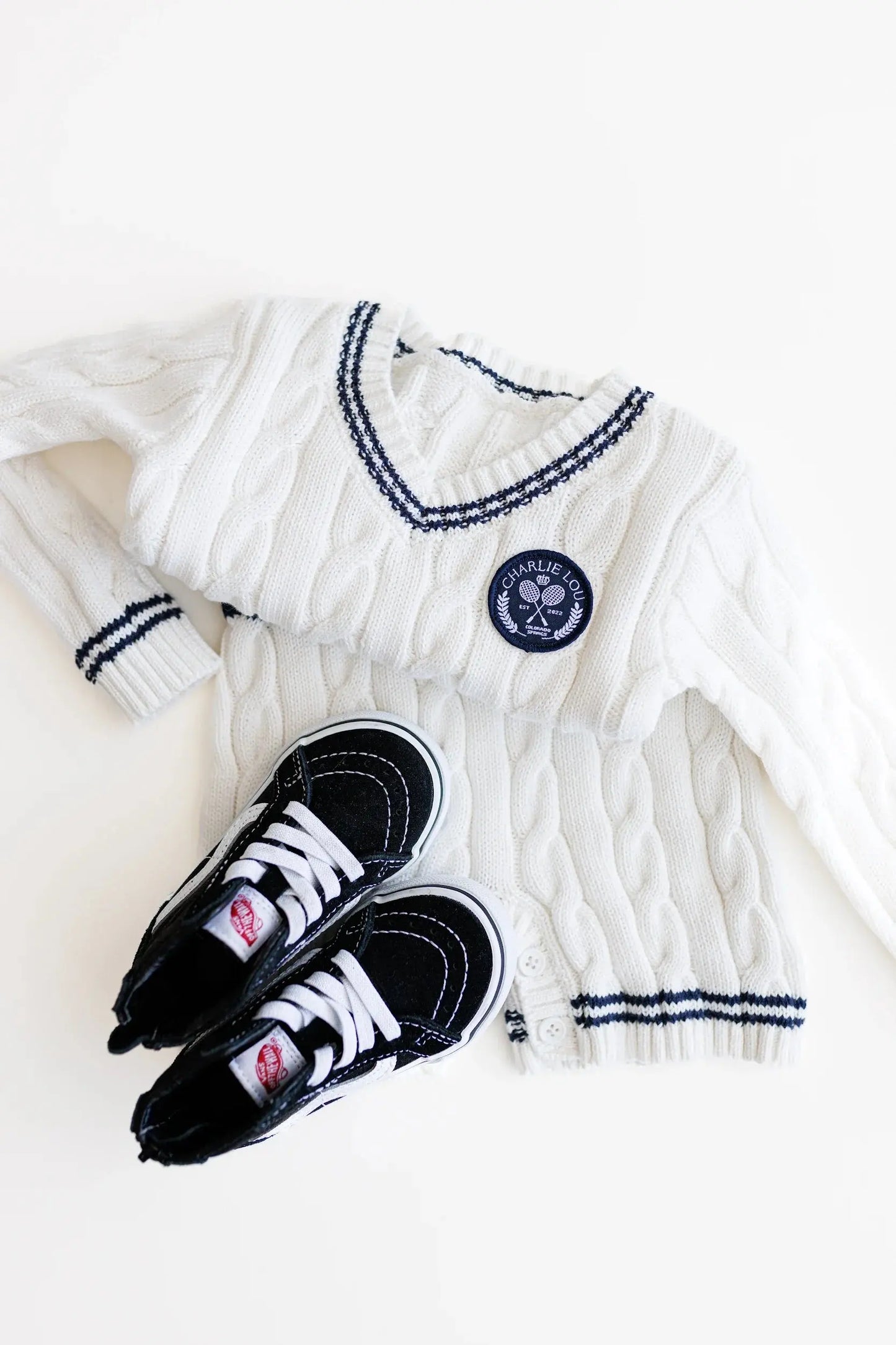 Charlie Lou Baby Varsity Sweater Romper Cozy Fall Outfit Charlie Lou Baby Everetts Place: Online Boutique