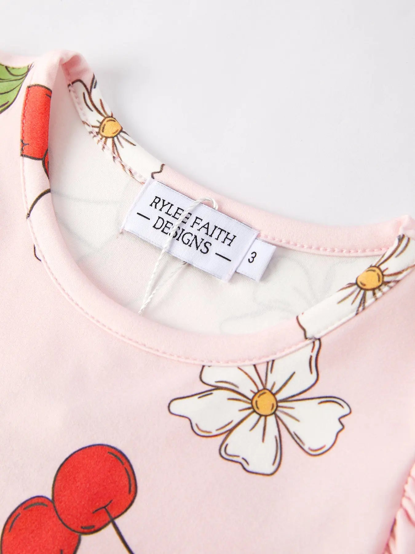 Charming Cherry Flower Dress for Little Girls Rylee Faith Designs Everetts Place: Online Boutique