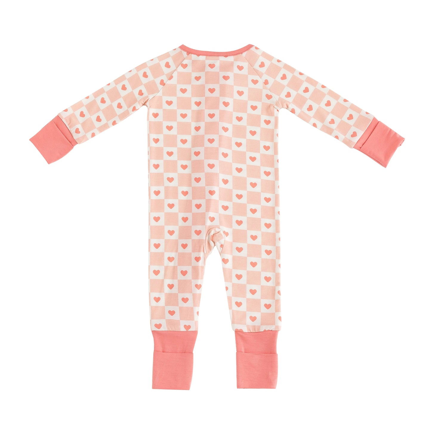 Checkerboard Hearts Convertible Zip Footies Dreamlet Dreamlet Everetts Place: Online Boutique