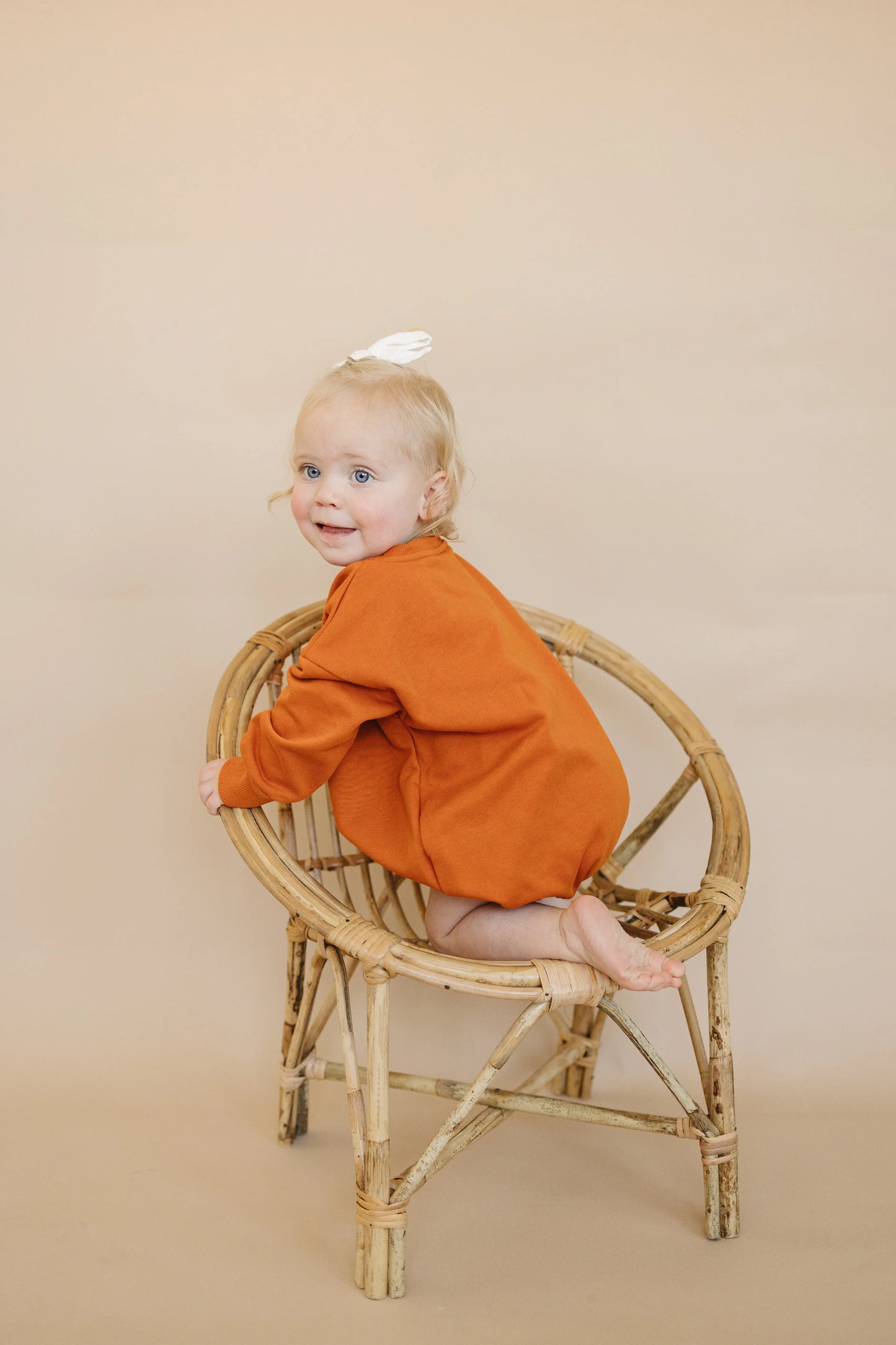 Little Joy Co. Checkered Ghost Sweatshirt Romper Oversized With Snaps - Apparel & Accessories > Clothing > Baby & Toddler Clothing > Baby & Toddler Outfits