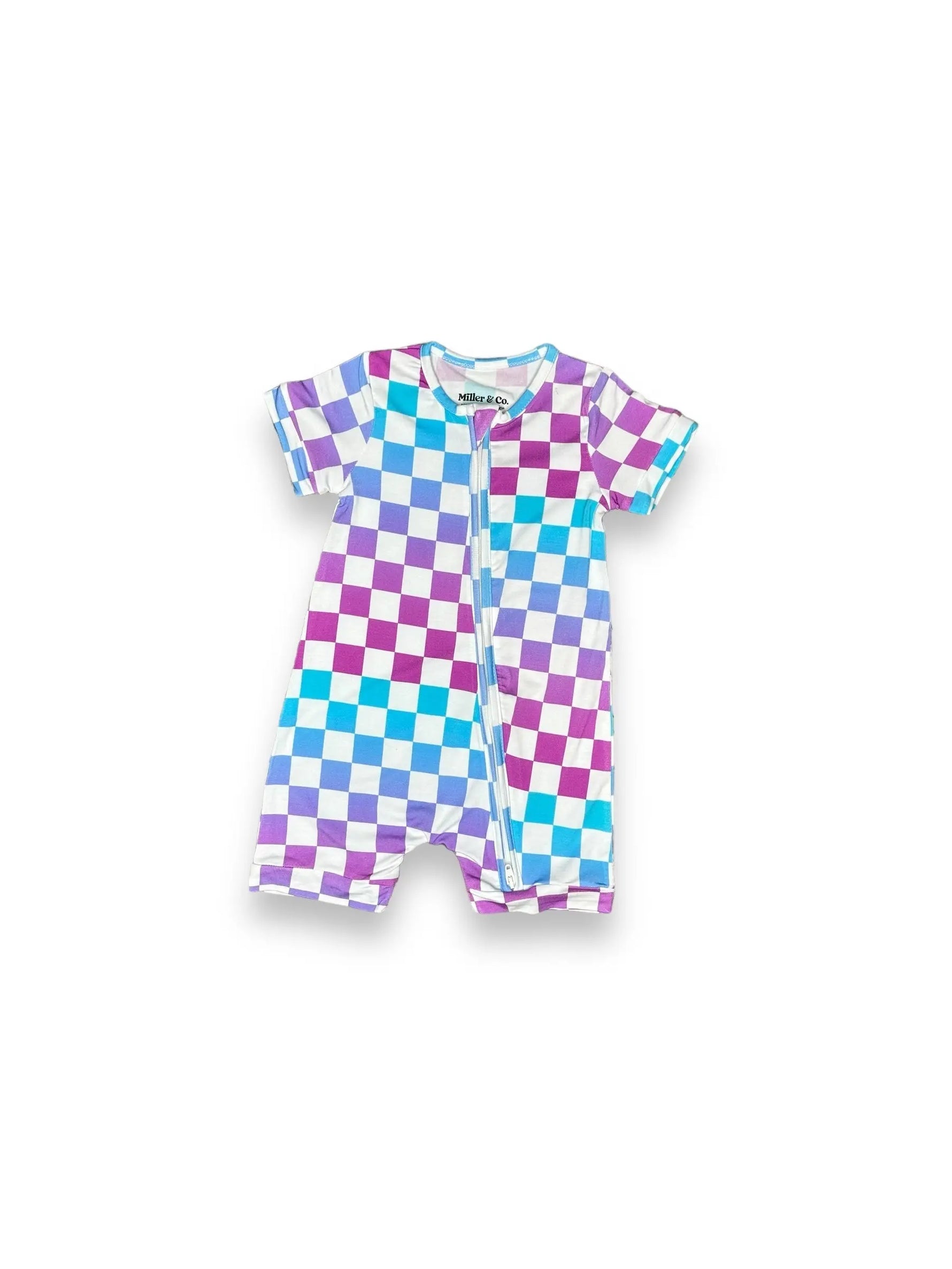 Checkered Little Lady Musician, Romper Miller & Co. Everetts Place Boutique