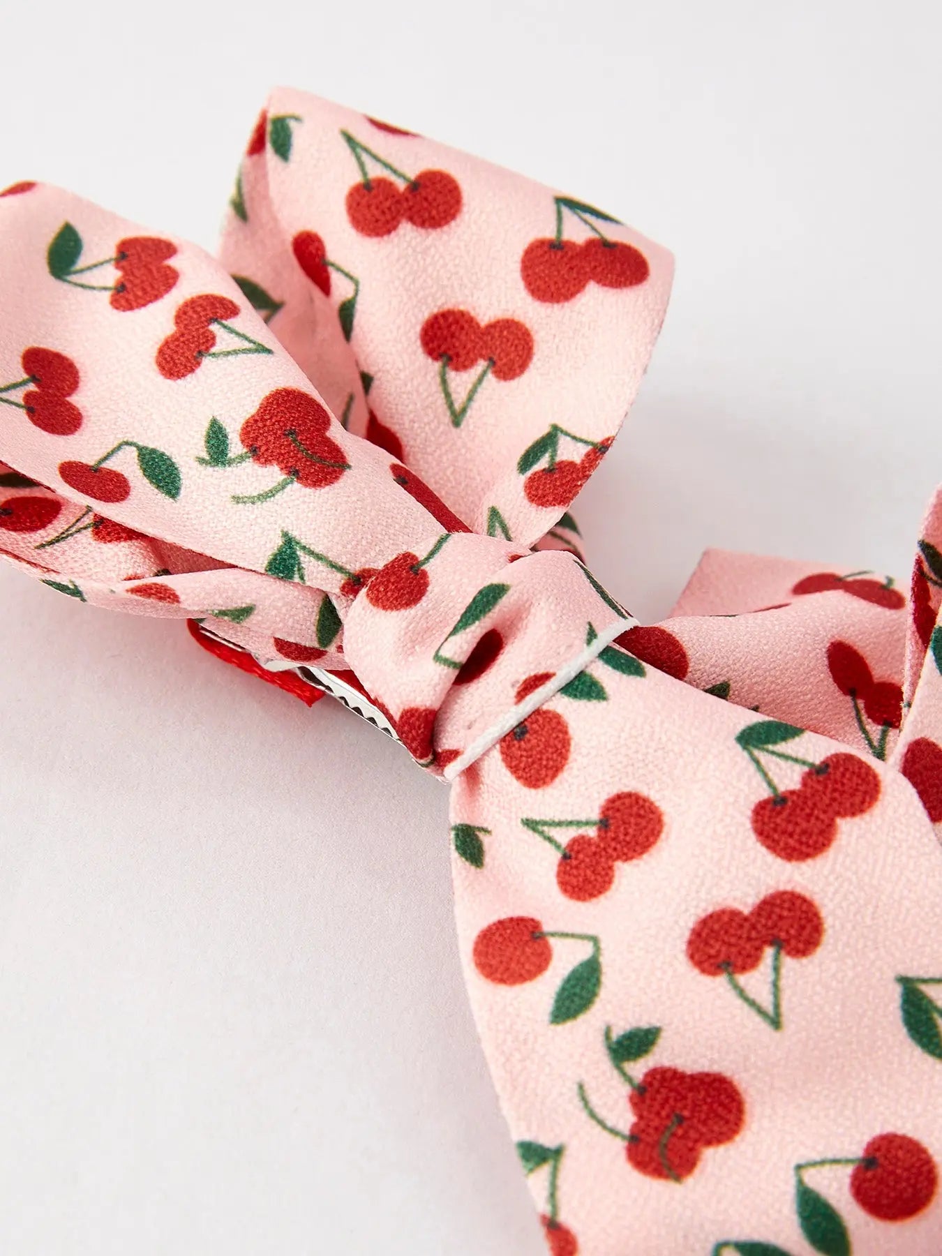 Cherry Bow Hairpin Elegant Hair Accessory for Stylish Hairstyles Rylee Faith Designs Everetts Place: Online Boutique