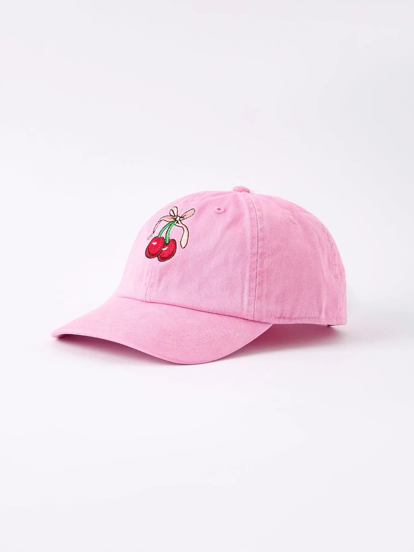 Cherry Girls Hat with Vibrant Cherry Prints for Stylish Sun Protection Rylee Faith Designs Everetts Place: Online Boutique