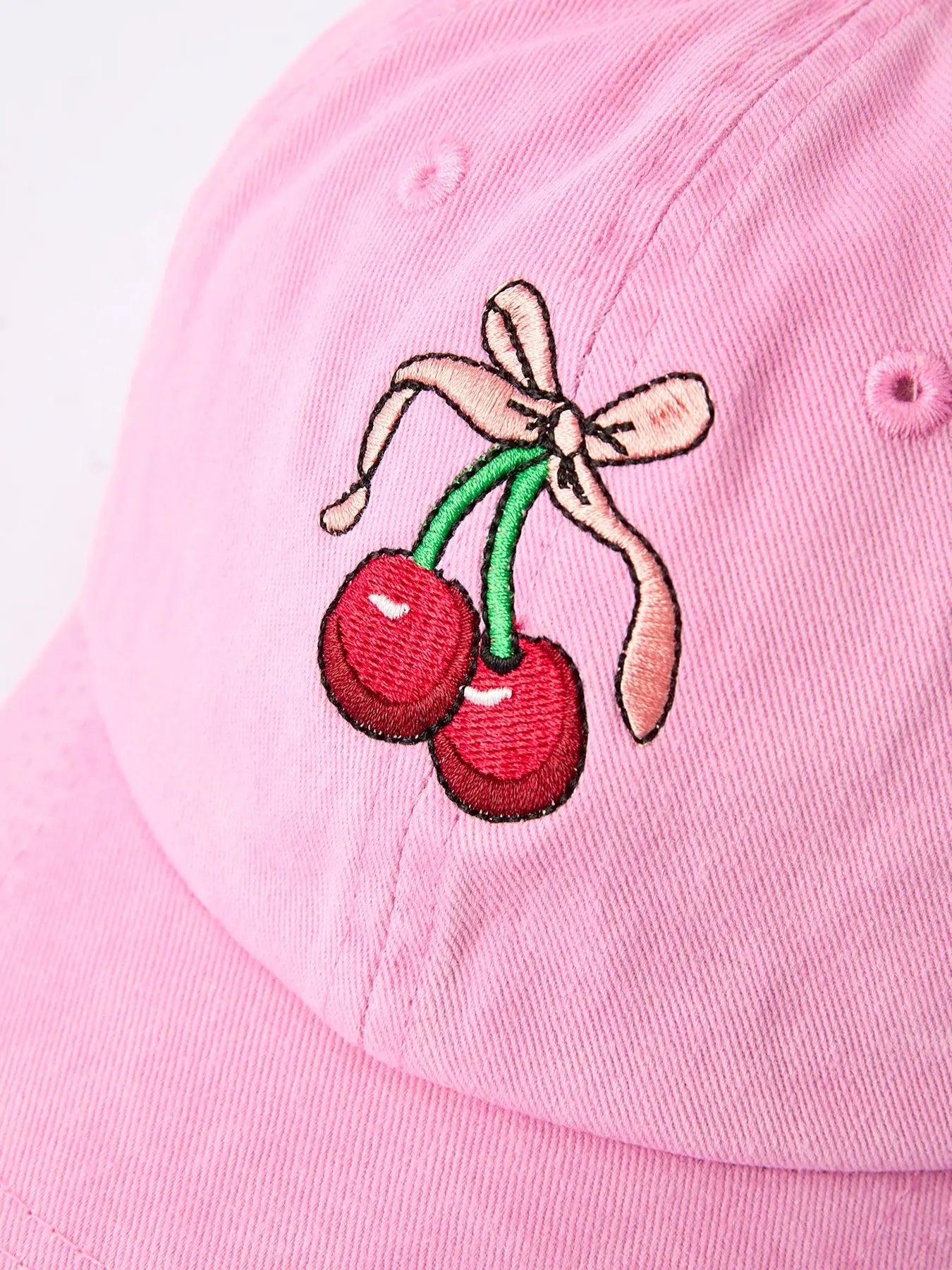 Cherry Girls Hat with Vibrant Cherry Prints for Stylish Sun Protection Rylee Faith Designs Everetts Place: Online Boutique