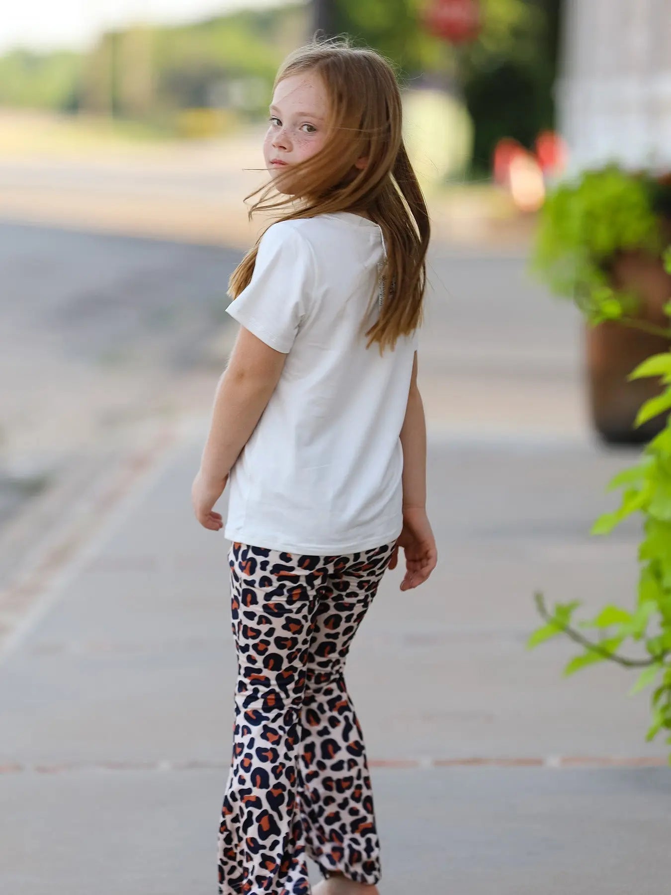 Cherry Leopard Girls Set - Vibrant Fashion Outfit for Little Fashionistas Rylee Faith Designs Everetts Place: Online Boutique
