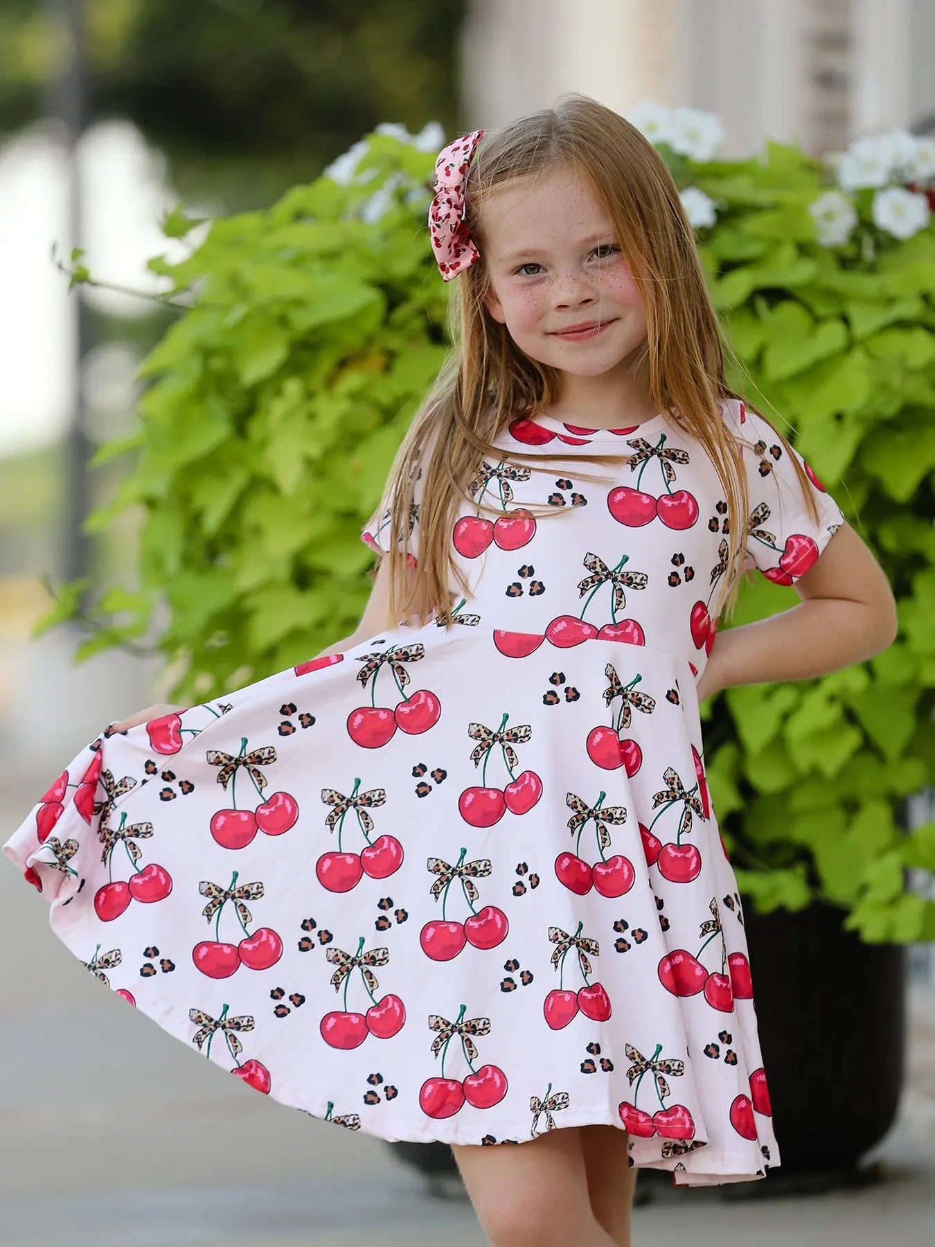 Cherry Milk Silk Girls Dress for Special Occasions and Everyday Wear Rylee Faith Designs Everetts Place: Online Boutique
