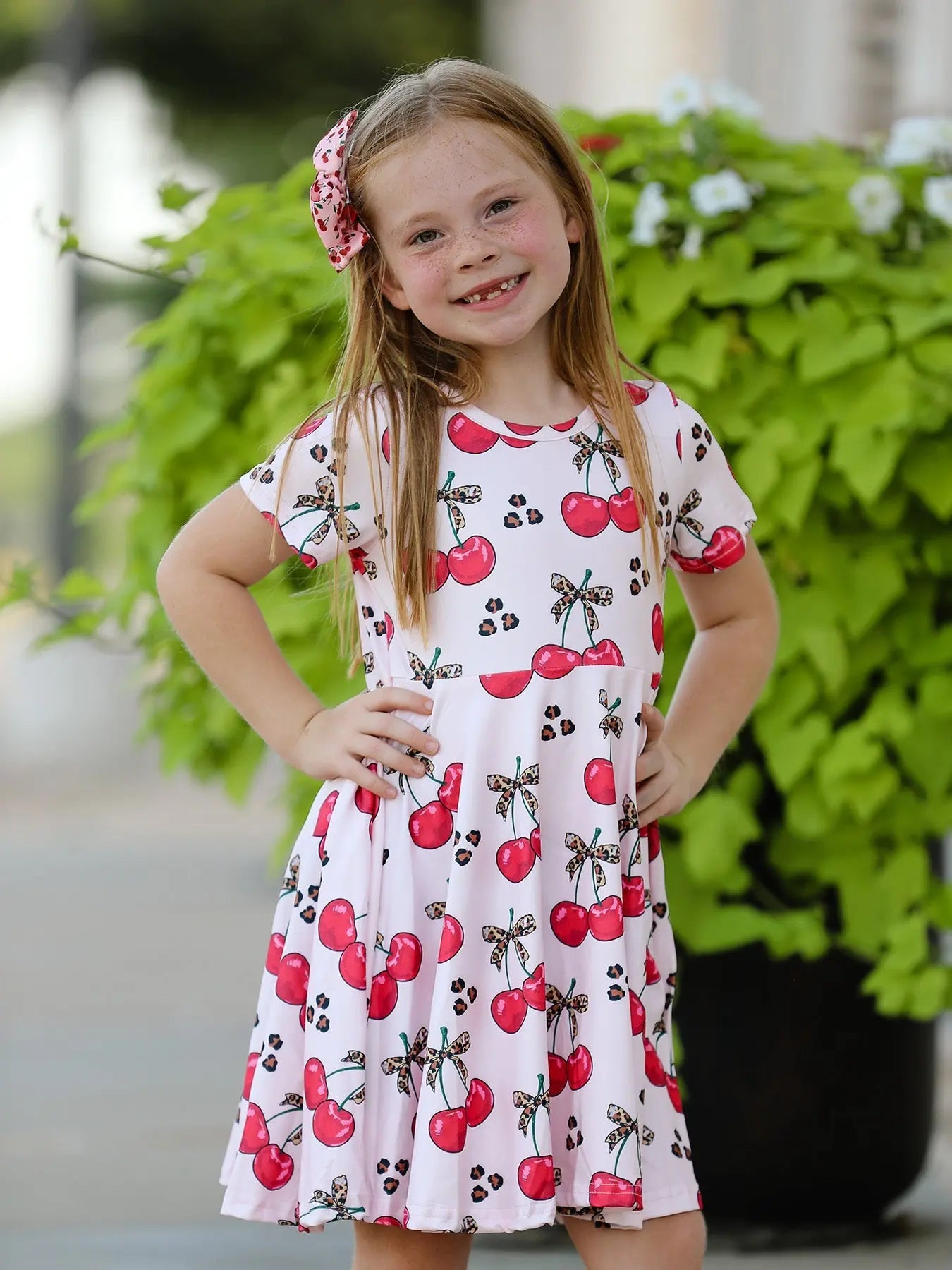 Cherry Milk Silk Girls Dress for Special Occasions and Everyday Wear Rylee Faith Designs Everetts Place: Online Boutique