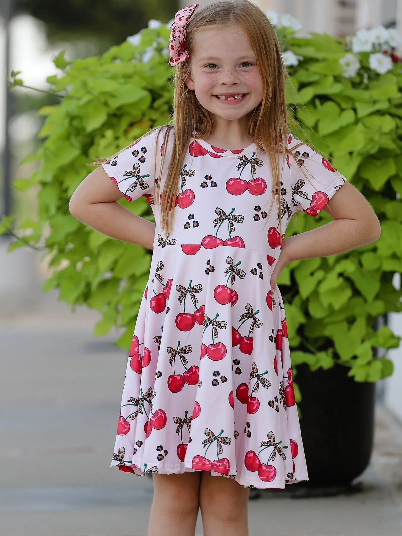 Cherry Milk Silk Girls Dress for Special Occasions and Everyday Wear Rylee Faith Designs Everetts Place: Online Boutique