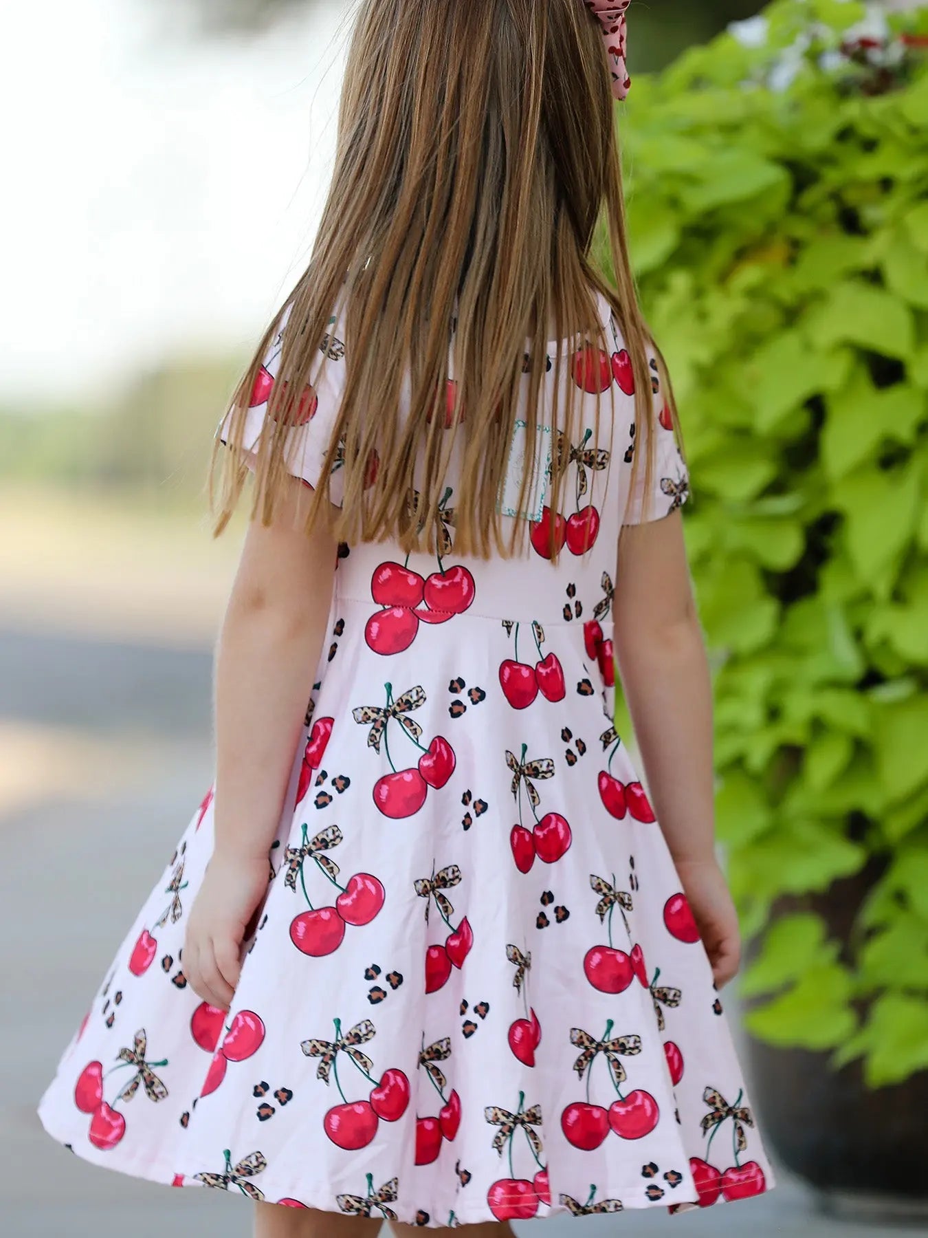 Cherry Milk Silk Girls Dress for Special Occasions and Everyday Wear Rylee Faith Designs Everetts Place: Online Boutique