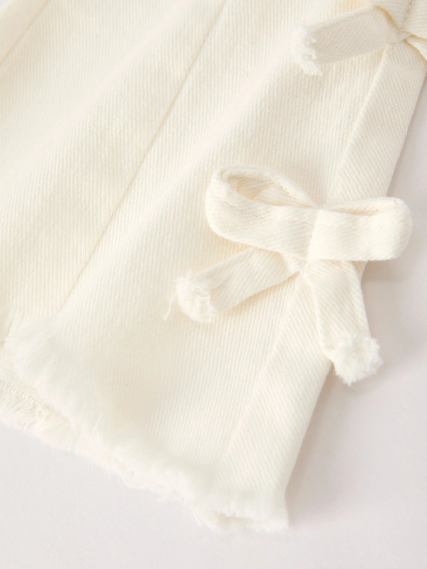Christmas Charming White Bell Bottom Pants With Cute Bows - Everetts Place: Online Boutique