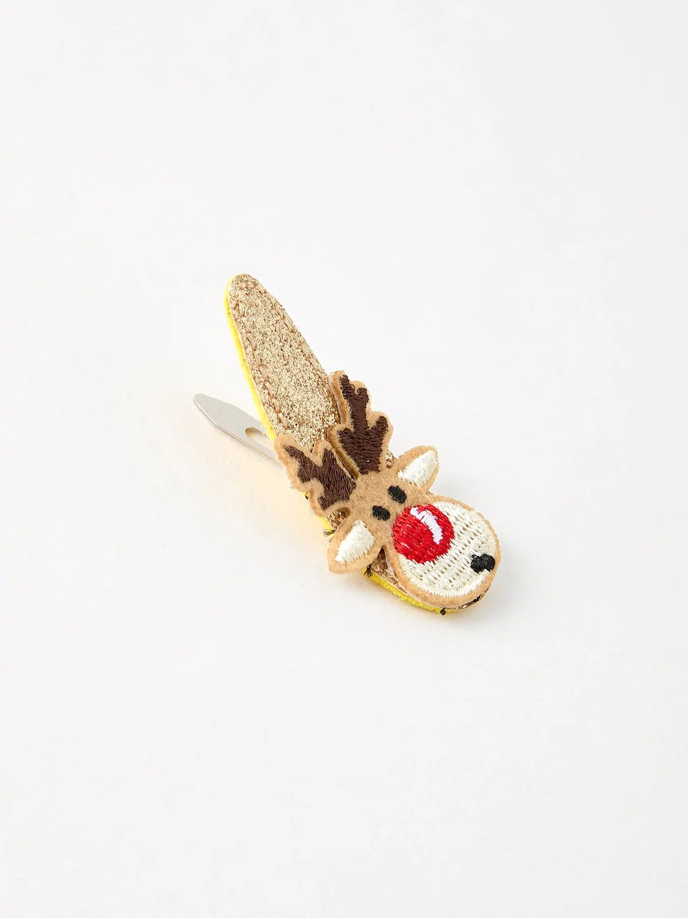 Christmas Elk Girls Hair Clip Holiday Accessory for Kids Rylee Faith Designs Everetts Place: Online Boutique
