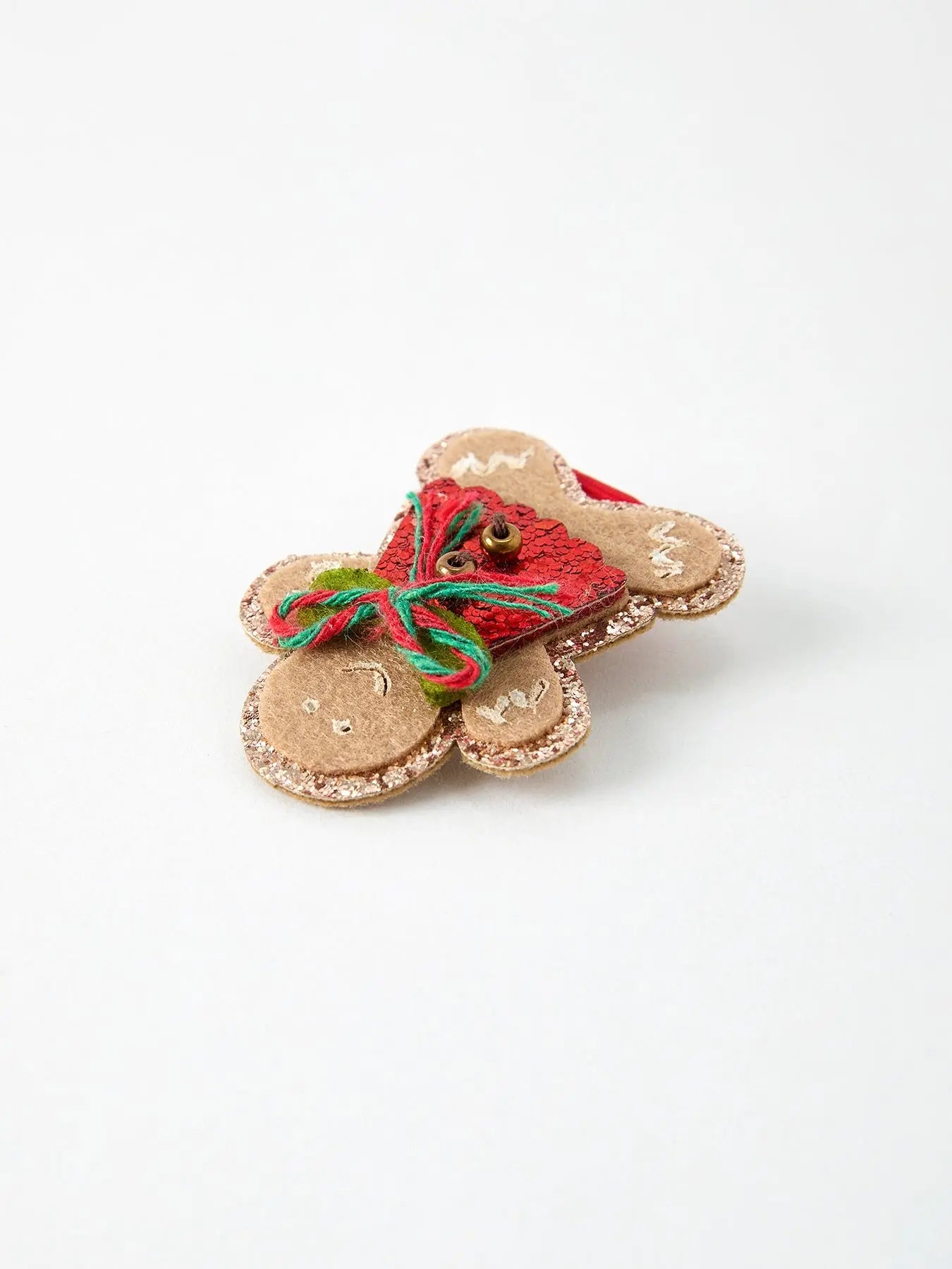 Christmas Gingerbread Girls Hair Clip Festive Holiday Accessory Rylee Faith Designs Everetts Place: Online Boutique