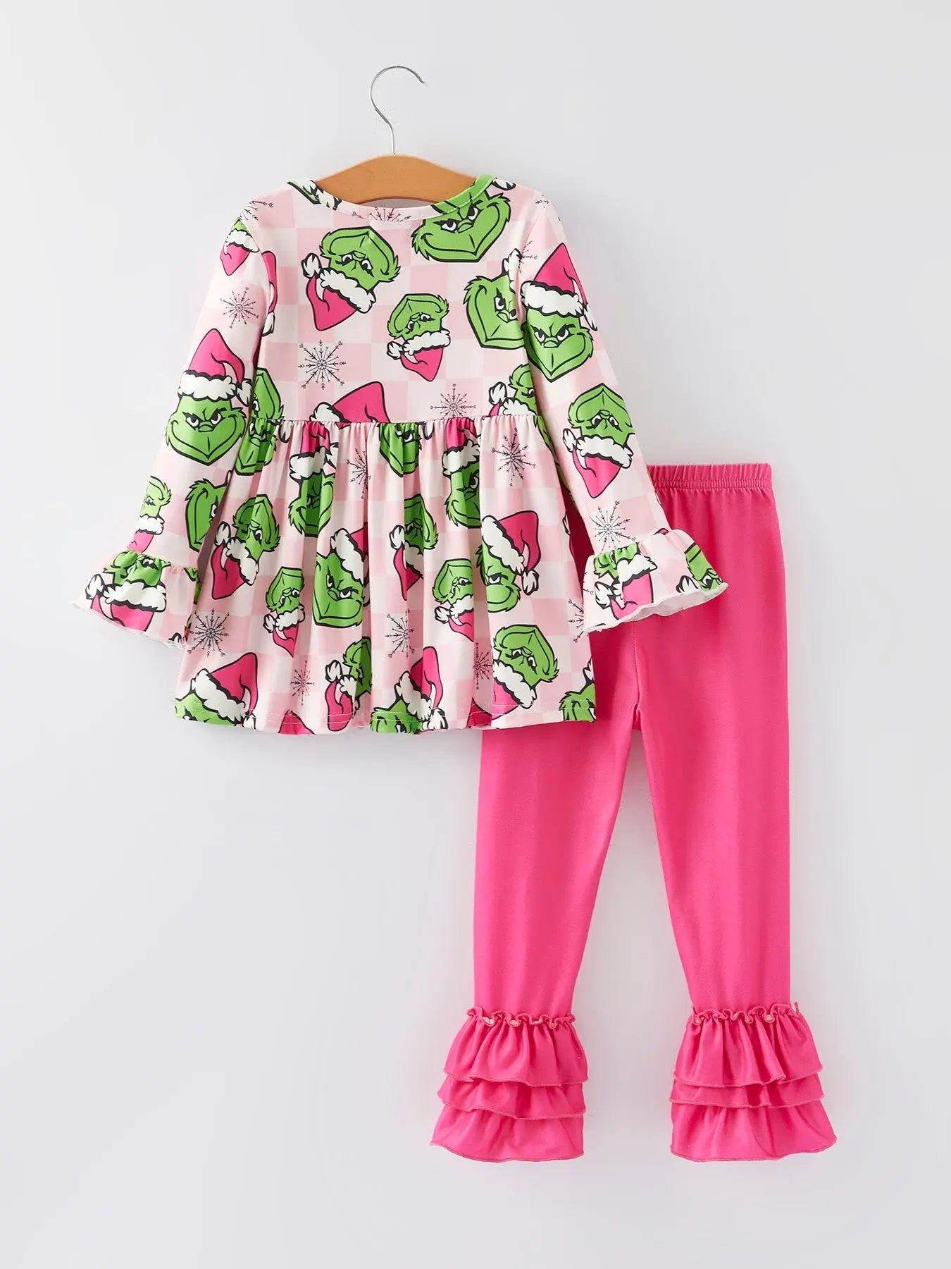 Christmas Girls Cartoon Print Outfit Set Rylee Faith Designs Everetts Place: Online Boutique