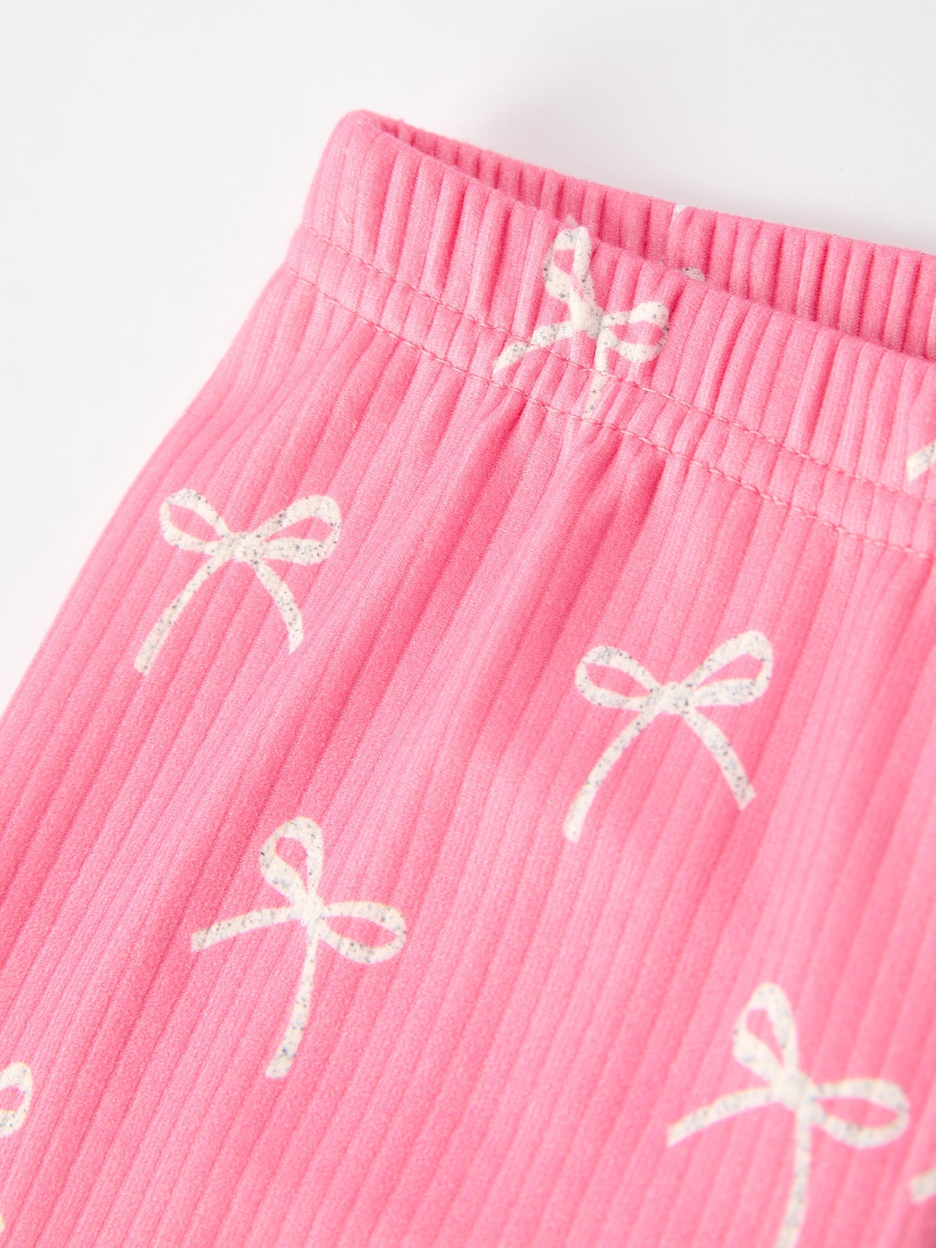Christmas Girls Pink Bow Pajama Set Cozy And Cute Festive Rylee Faith Designs Everetts Place: Online Boutique