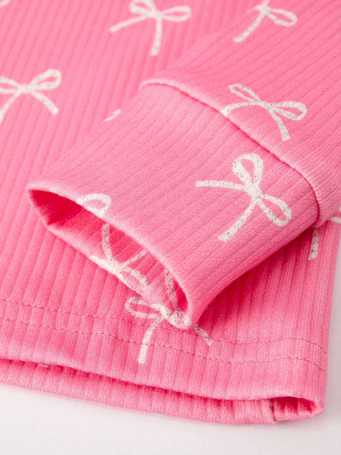 Christmas Girls Pink Bow Pajama Set Cozy And Cute Festive Rylee Faith Designs Everetts Place: Online Boutique