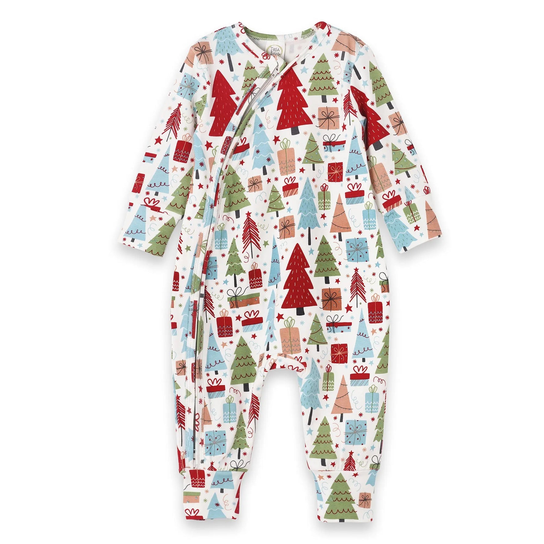 Tesa Babe Christmas Merry Baby Bamboo Zipper Romper Family Matching - Apparel & Accessories > Clothing > Baby & Toddler Clothing > Baby One-Pieces Baby Unisex Clothes