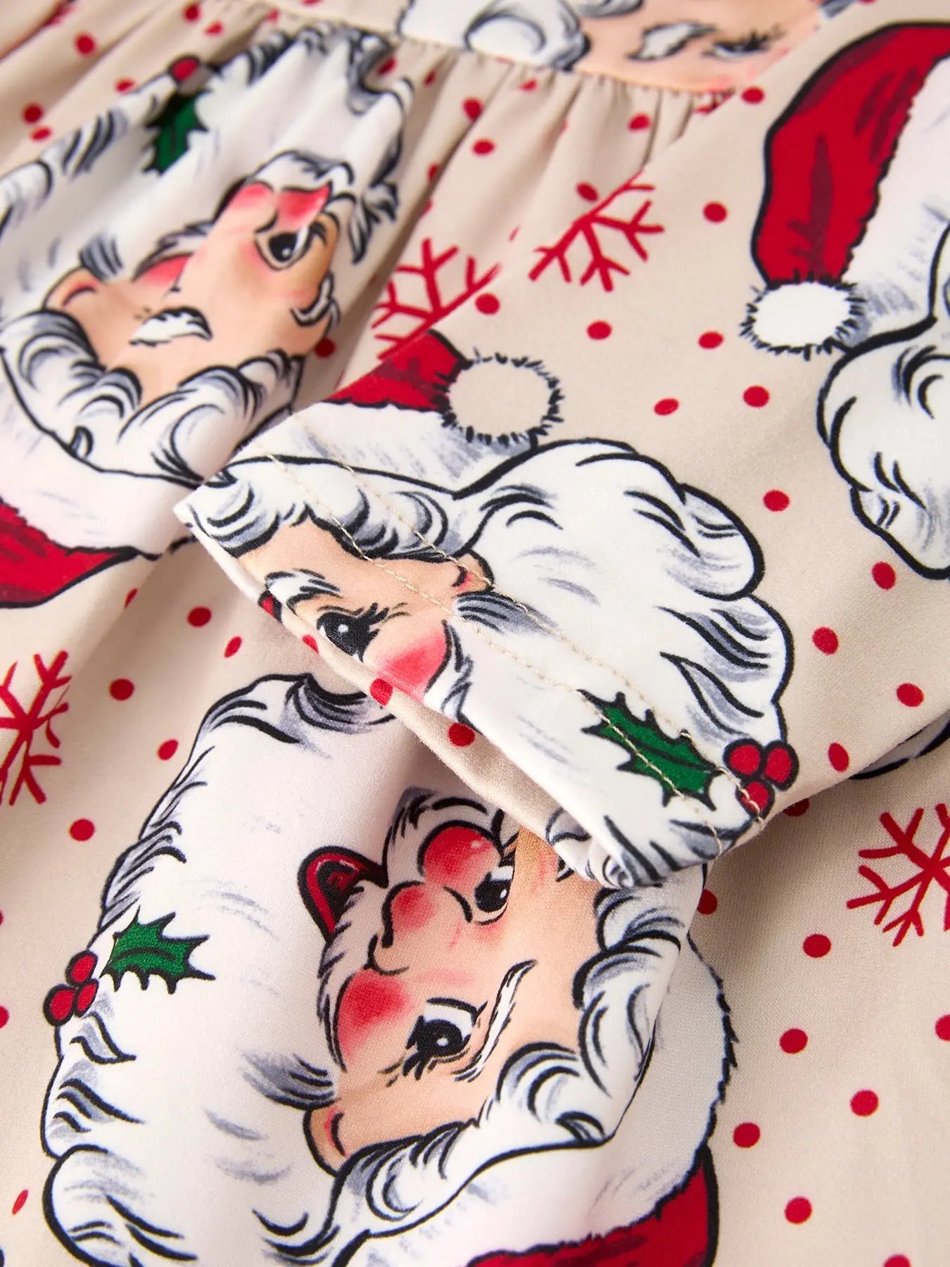 Christmas Santa Character Stripe Print Dress Set Three Pieces Rylee Faith Designs Everetts Place: Online Boutique
