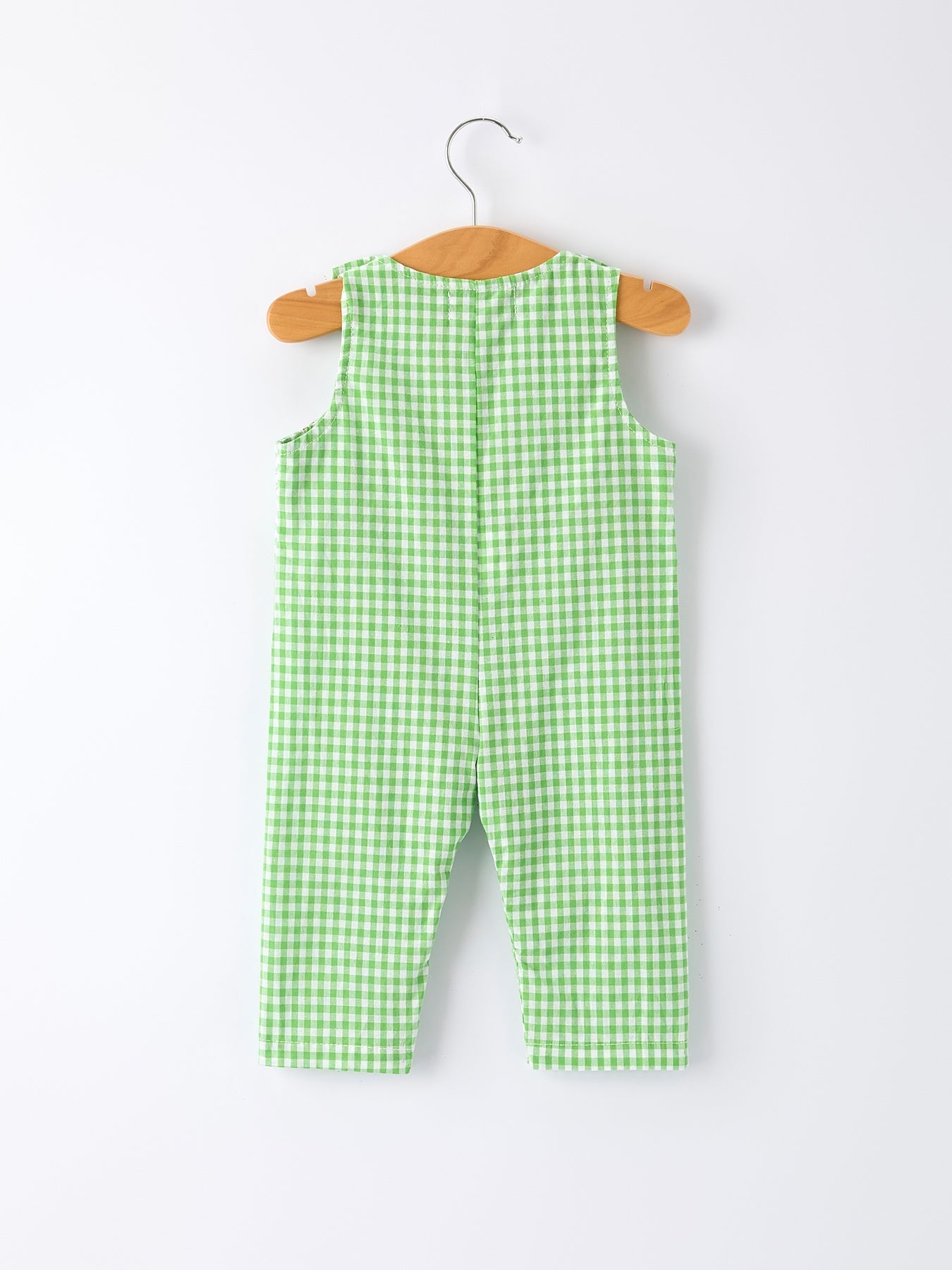 Christmas Tree Smocked Baby Romper with Green Plaid Rylee Faith Designs Everetts Place: Online Boutique