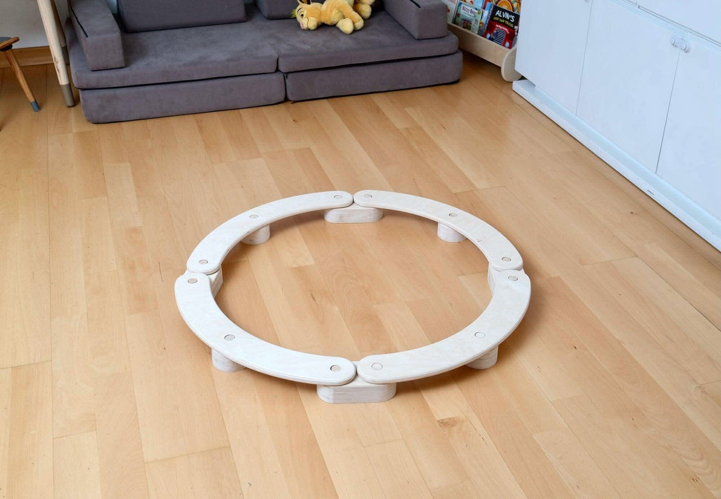 Circular Wooden Balance Beam Set Montessori For Kids Kidodido Everetts Place: Online Boutique