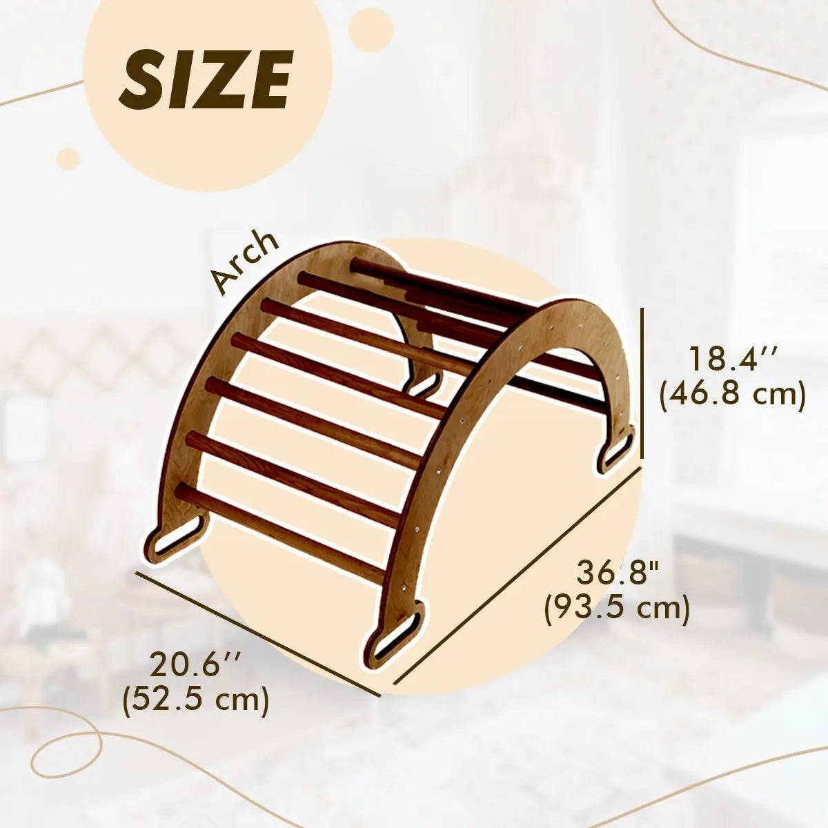 Climbing Arch Chocolate Cushion Montessori Climbers for Toddlers Goodevas Everetts Place: Online Boutique