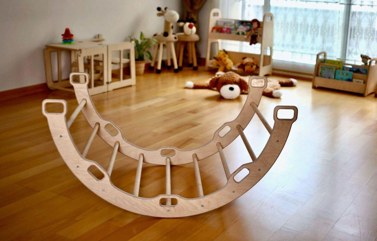 Climbing Arch Rocker and White Star Pillow Play Set Kidodido Everetts Place: Online Boutique