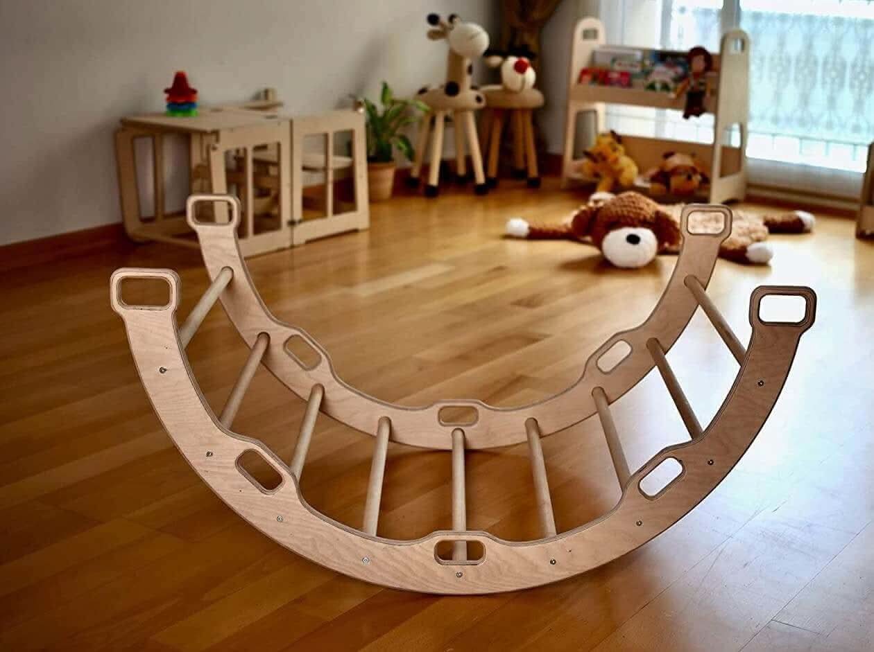 Climbing Arch With Flamingo Pillow Montessori Play Set Kidodido Everetts Place: Online Boutique