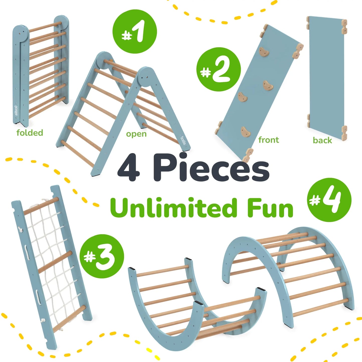 Climbing Set: 4-Parts Ocodile.com