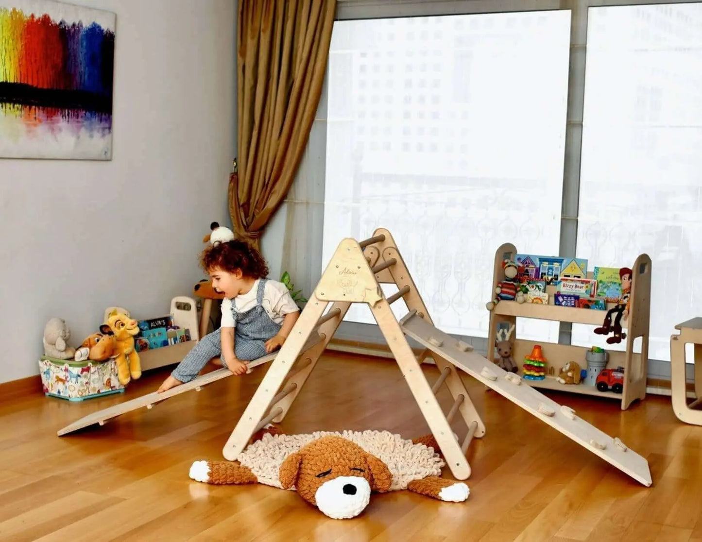 Kidodido Climbing Triangle With Ramp Foldable Montessori Set - Baby & Toddler > Baby Toys & Activity Equipment > Baby Activity Toys Climbing Triangles