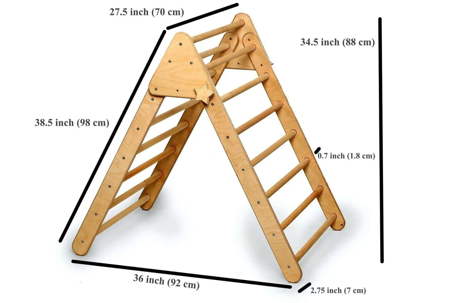 Kidodido Climbing Triangle With Ramp Foldable Montessori Set - Baby & Toddler > Baby Toys & Activity Equipment > Baby Activity Toys Climbing Triangles