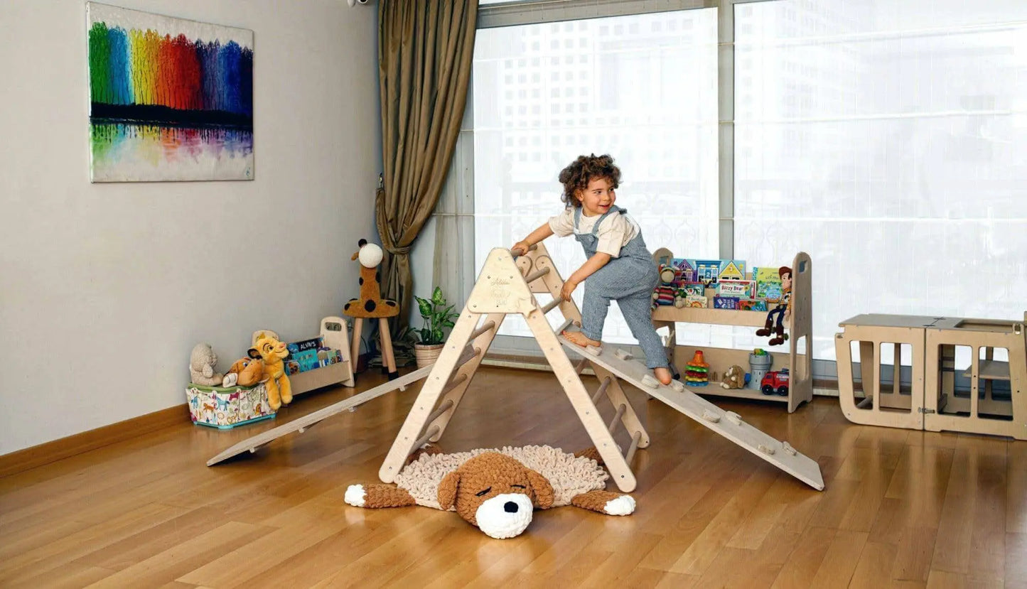 Kidodido Climbing Triangle With Ramp Foldable Montessori Set - Baby & Toddler > Baby Toys & Activity Equipment > Baby Activity Toys Climbing Triangles
