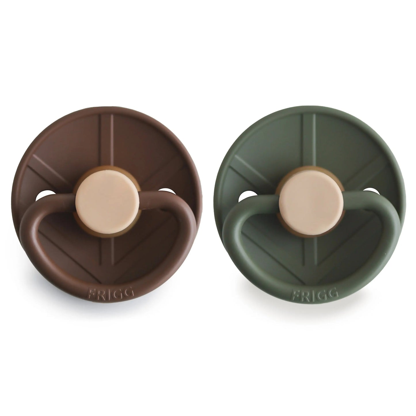 Frigg Little Viking Natural Rubber Pacifier Two Pack Mushie