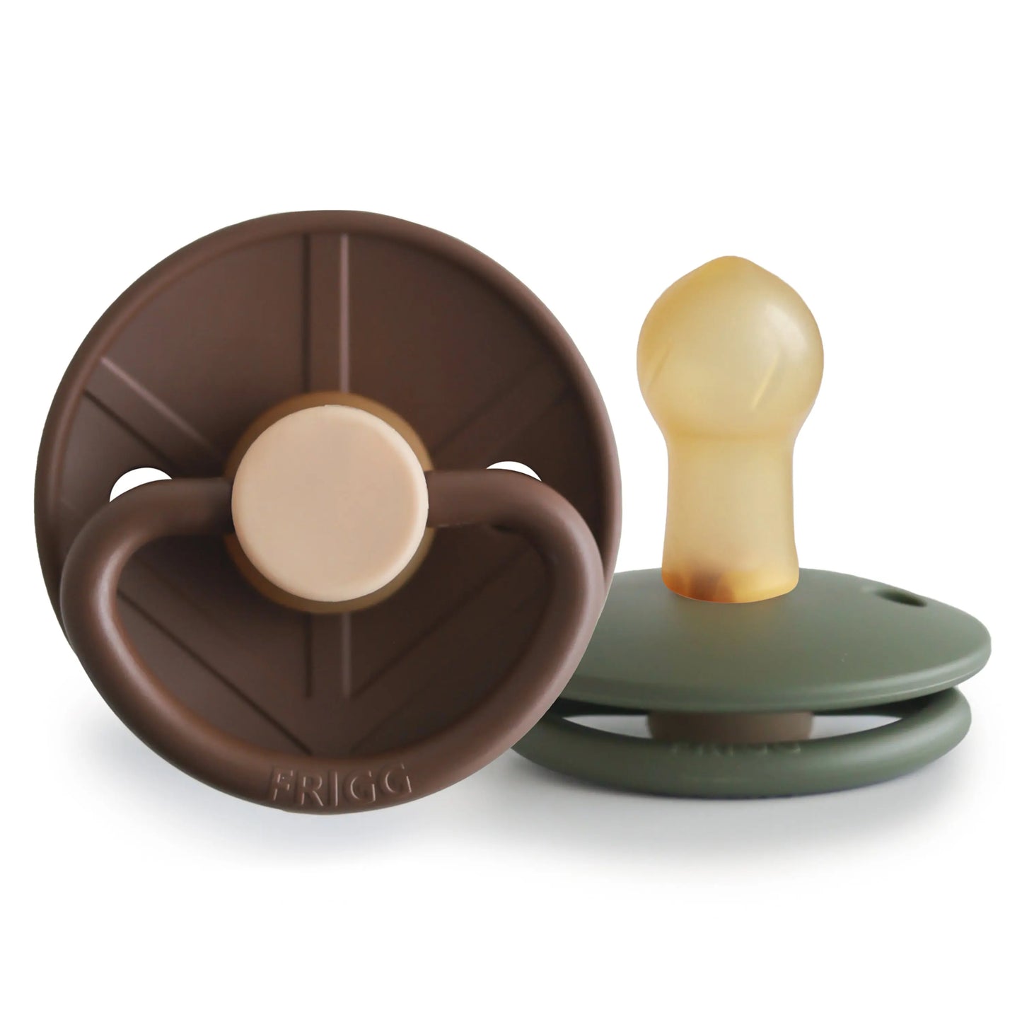 Frigg Little Viking Natural Rubber Pacifier Two Pack Mushie