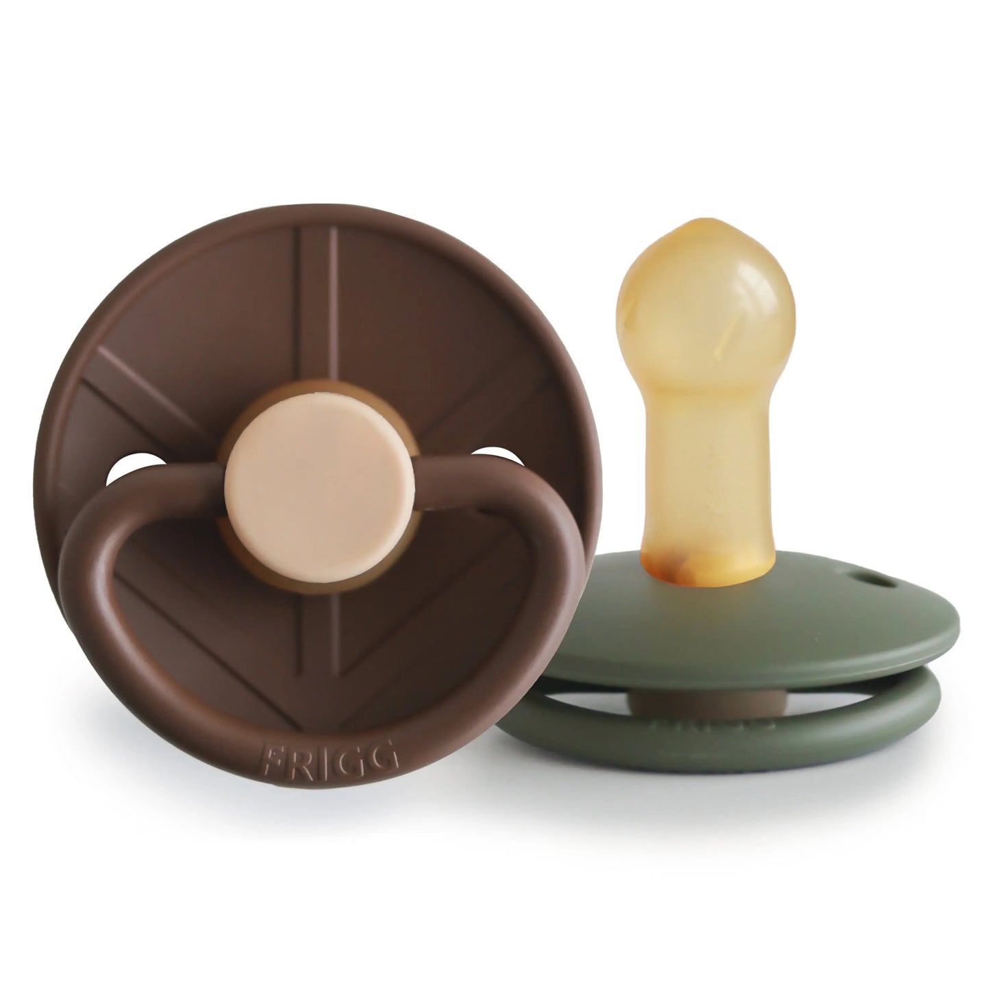 Frigg Little Viking Natural Rubber Pacifier Two Pack Mushie