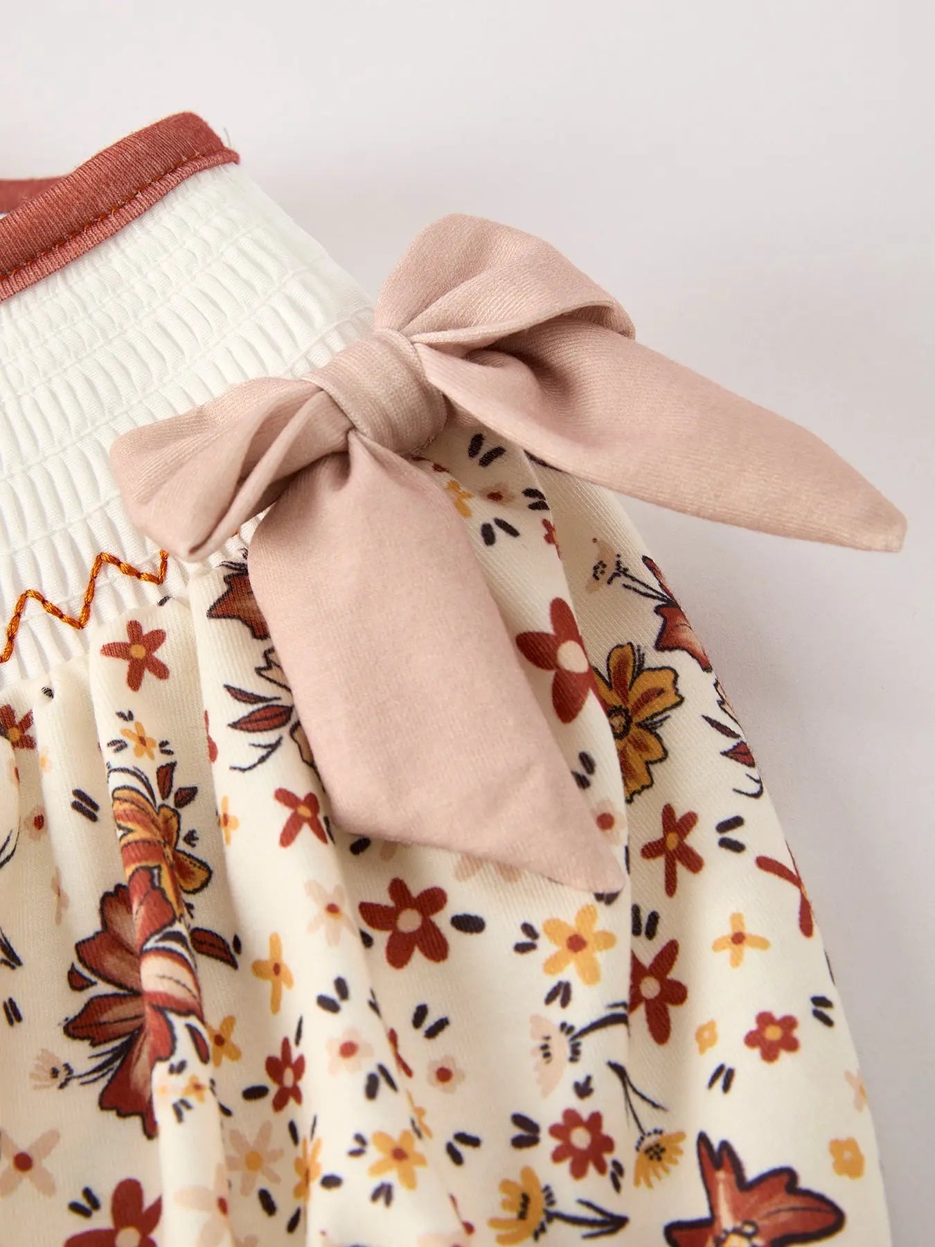 Colorful Floral Smocked Church Christ Bishop Christening Girl Dress Rylee Faith Designs Everetts Place: Online Boutique