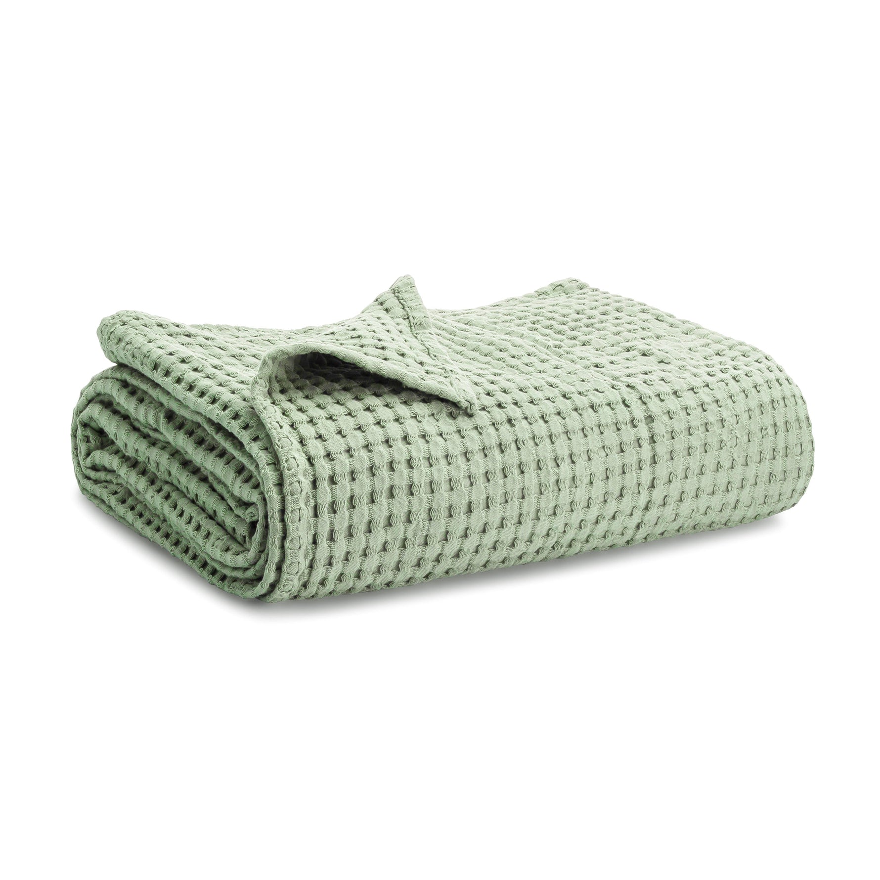 Comfy Cubs Baby Waffle Blanket Sage Cotton Breathable Comfy Cubs Everetts Place: Online Boutique